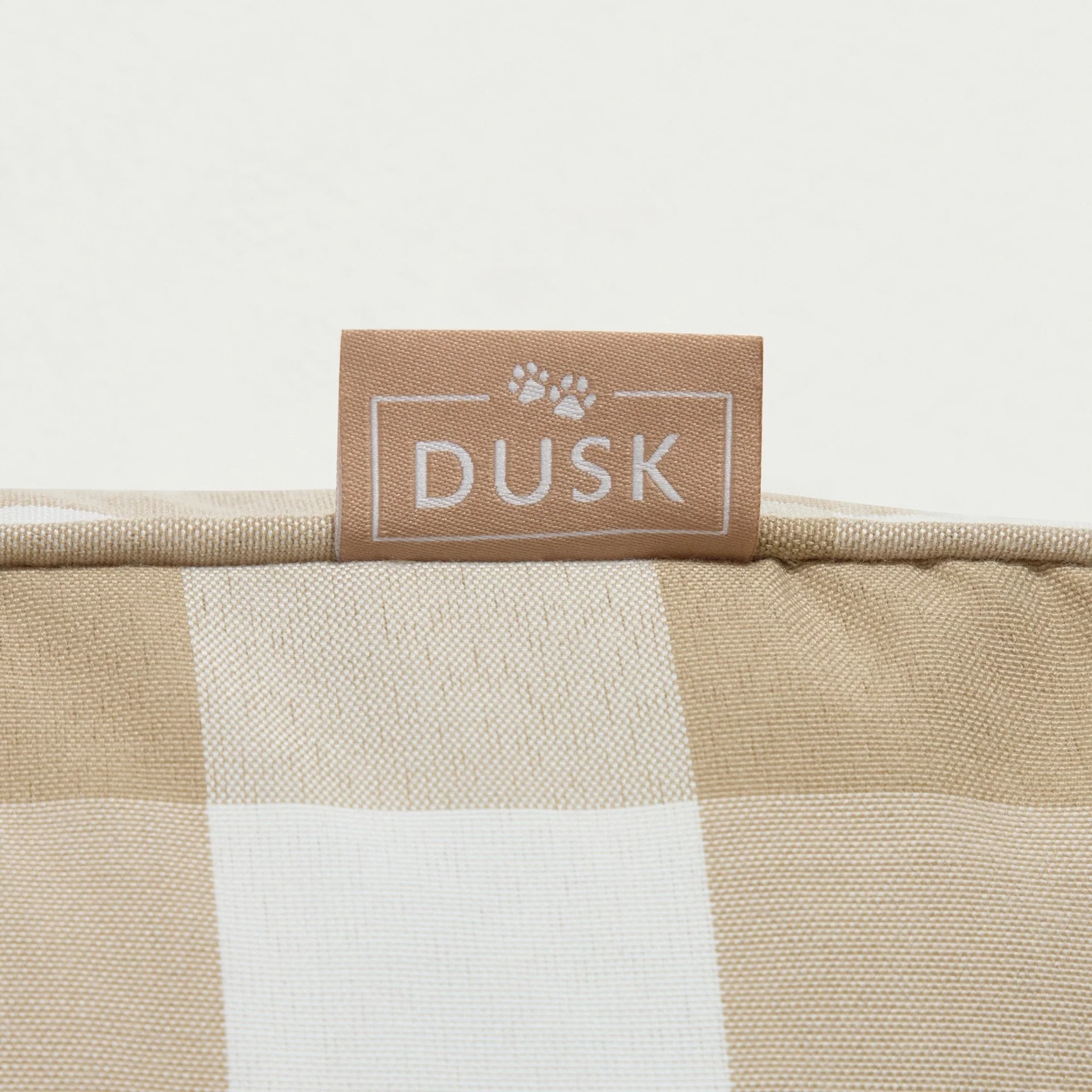 Bailey Pillow Dog Bed - Natural Gingham - Image 7