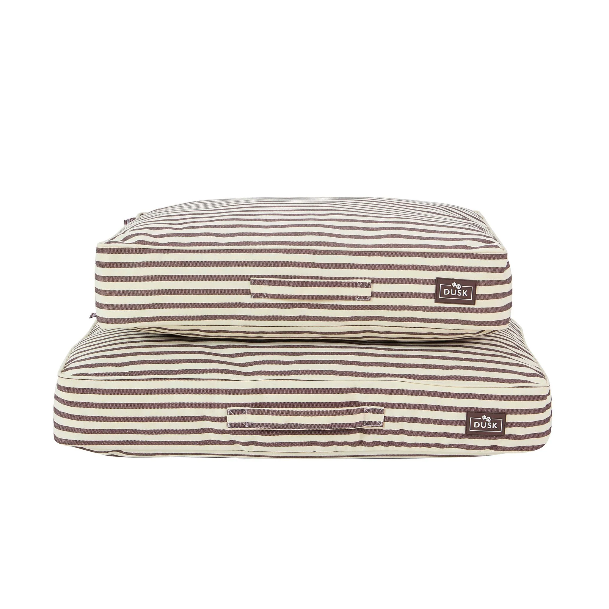 Bailey Striped Pillow Dog Bed - Chocolate - Image 5