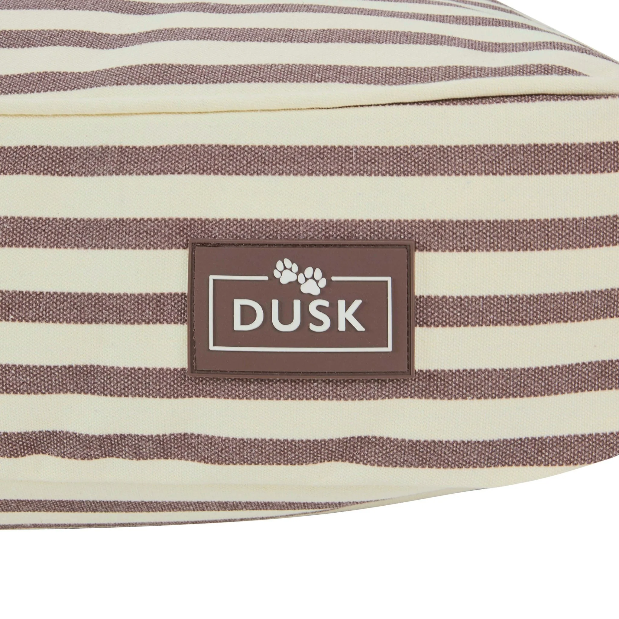 Bailey Striped Pillow Dog Bed - Chocolate - Image 6