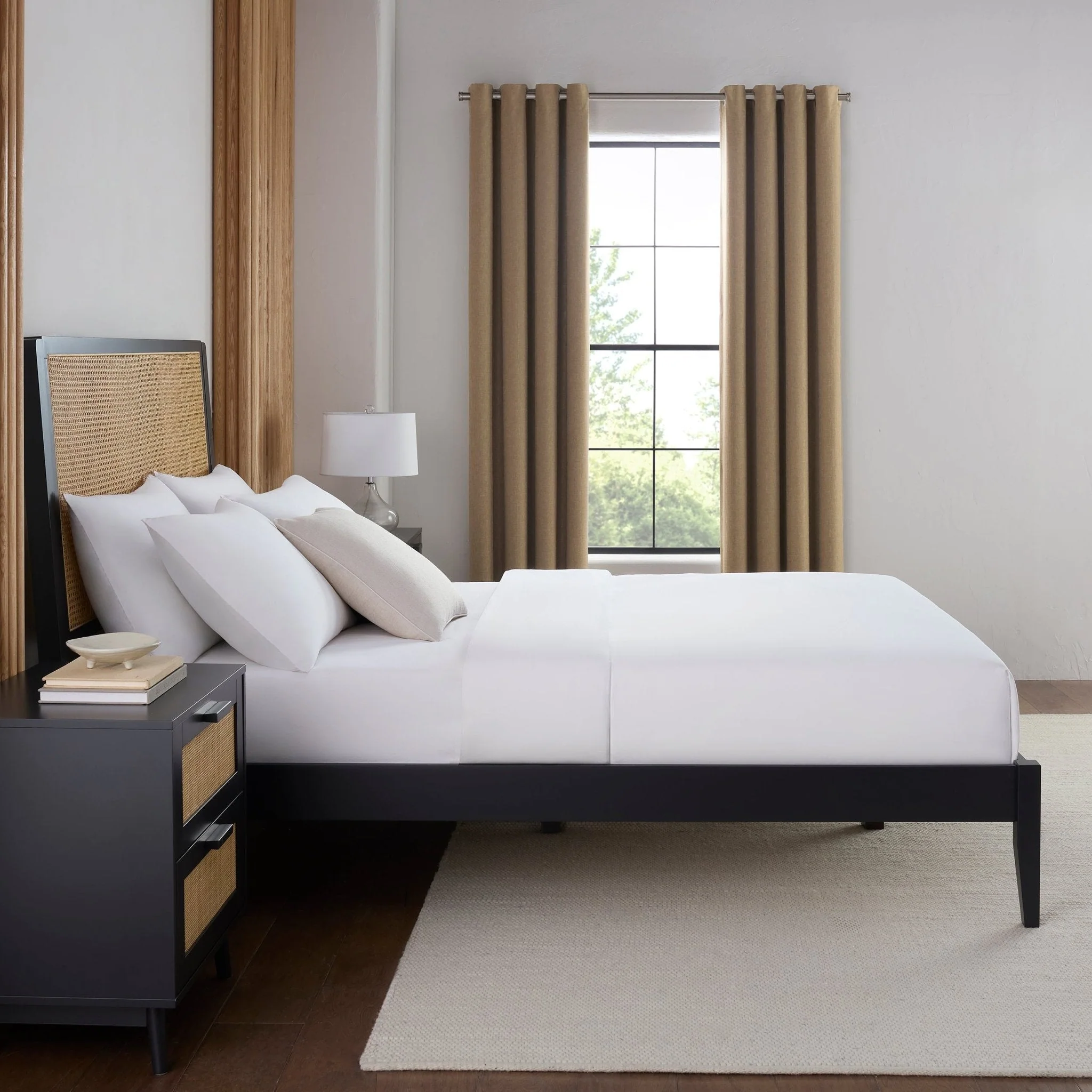 Bali Rattan Bed Frame - Black - Image 5