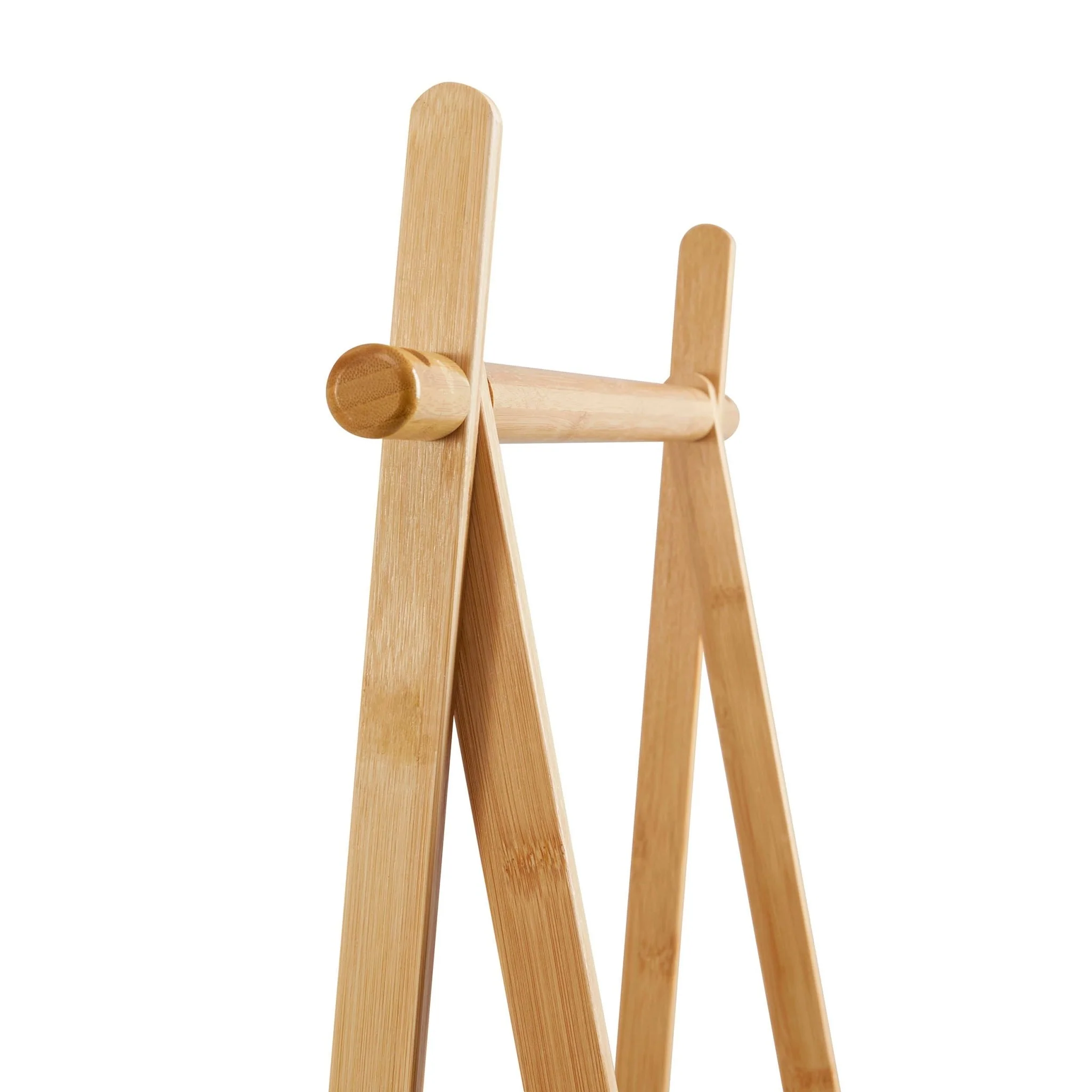 Becky Bamboo Clothes Rail - Light Wood - Image 6