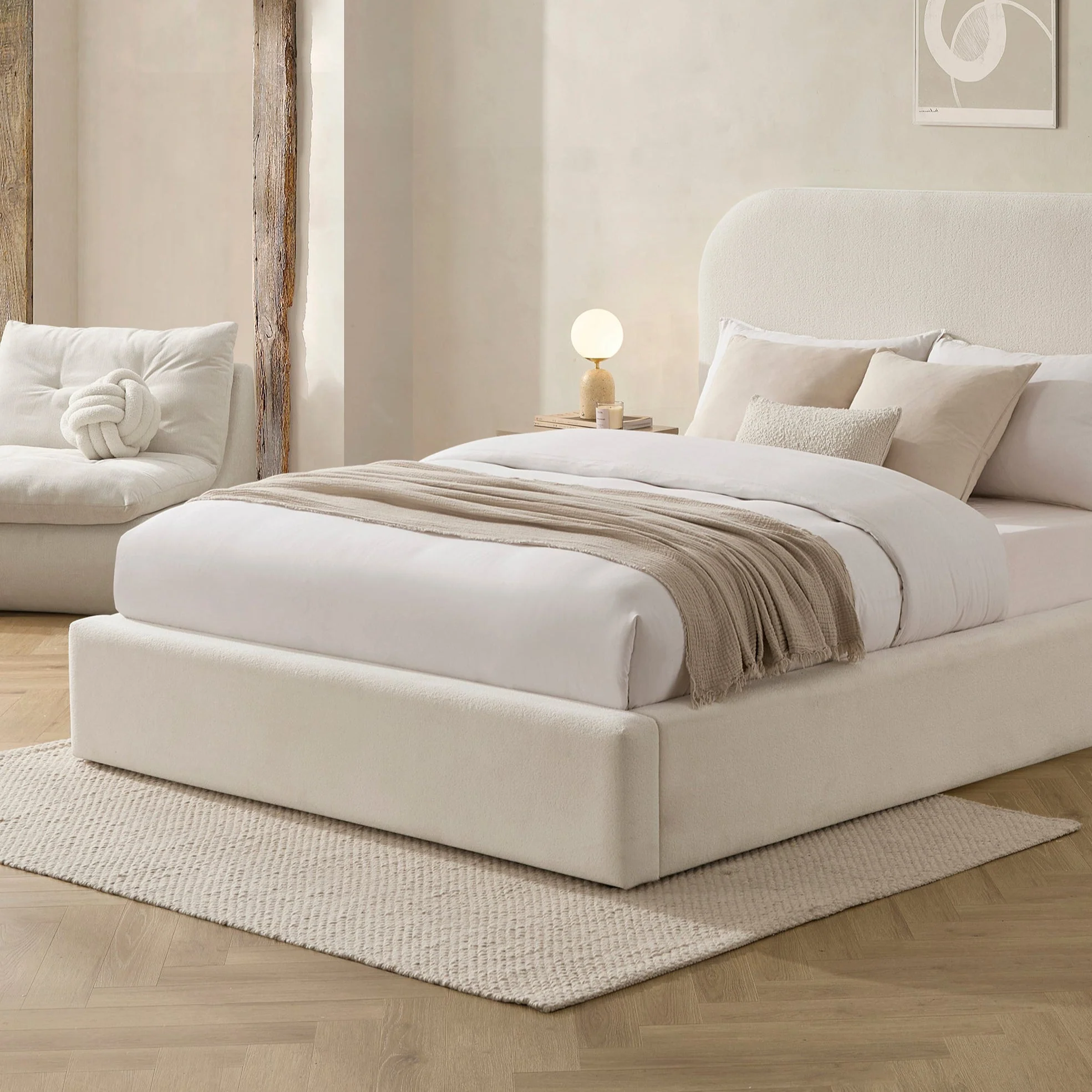 Benji Handwoven Loop Rug - Ivory - Image 2