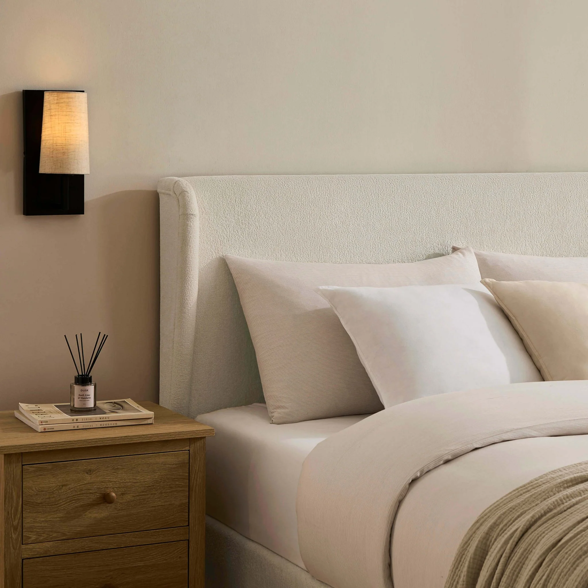 Berkeley Ottoman Storage Bed - Chenille Ecru - Image 2