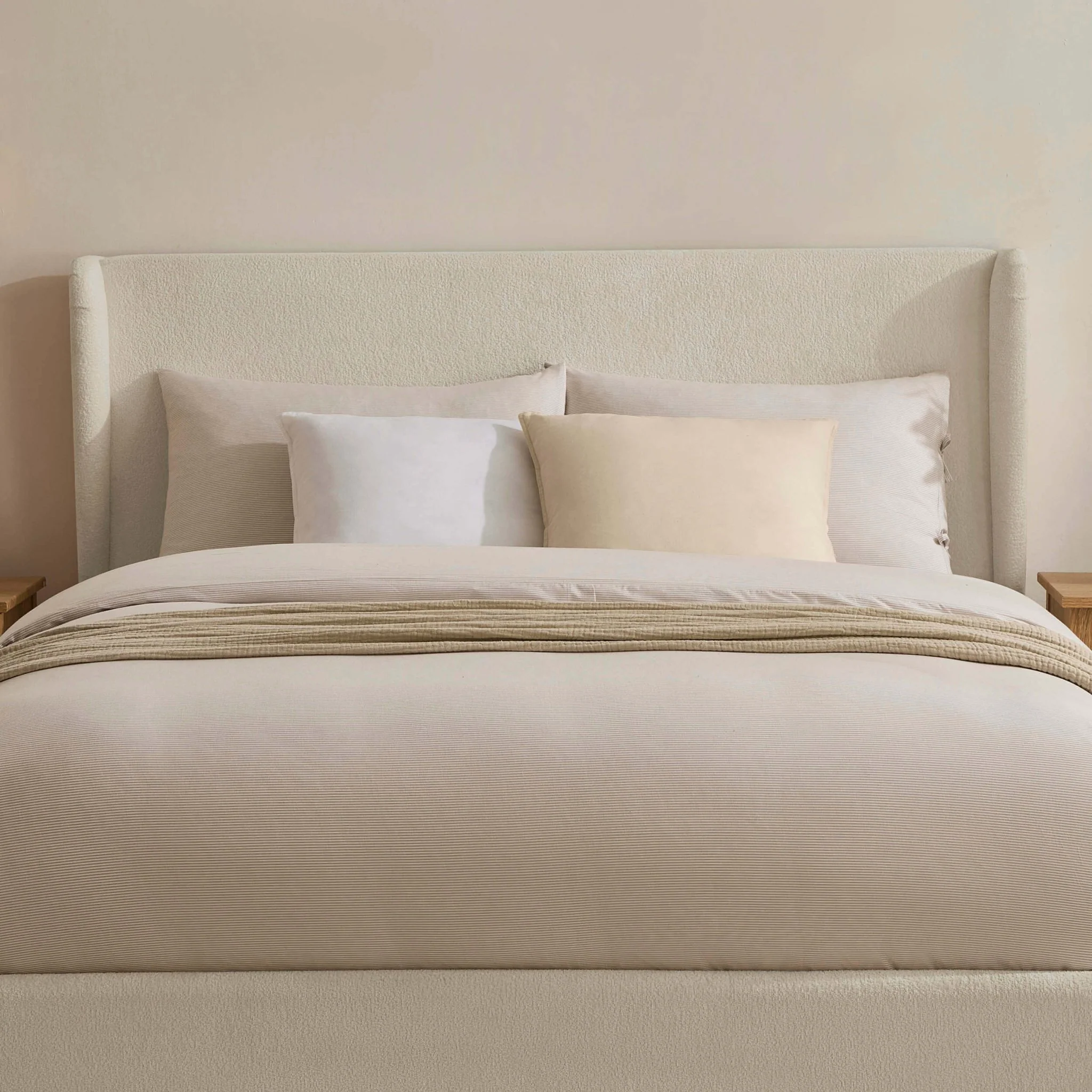 Berkeley Ottoman Storage Bed - Chenille Ecru - Image 5