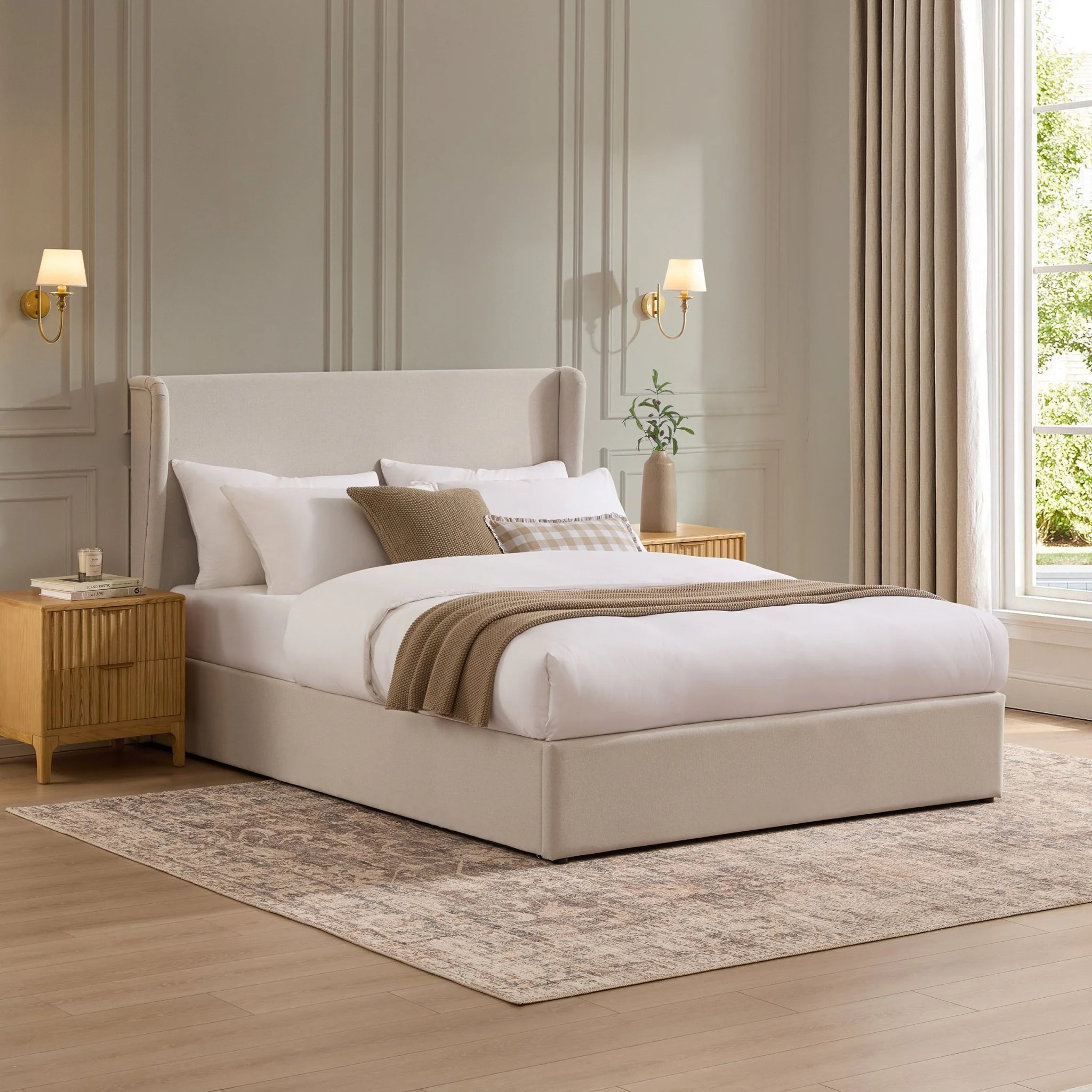 Berkeley Ottoman Storage Bed - Natural - Image 7