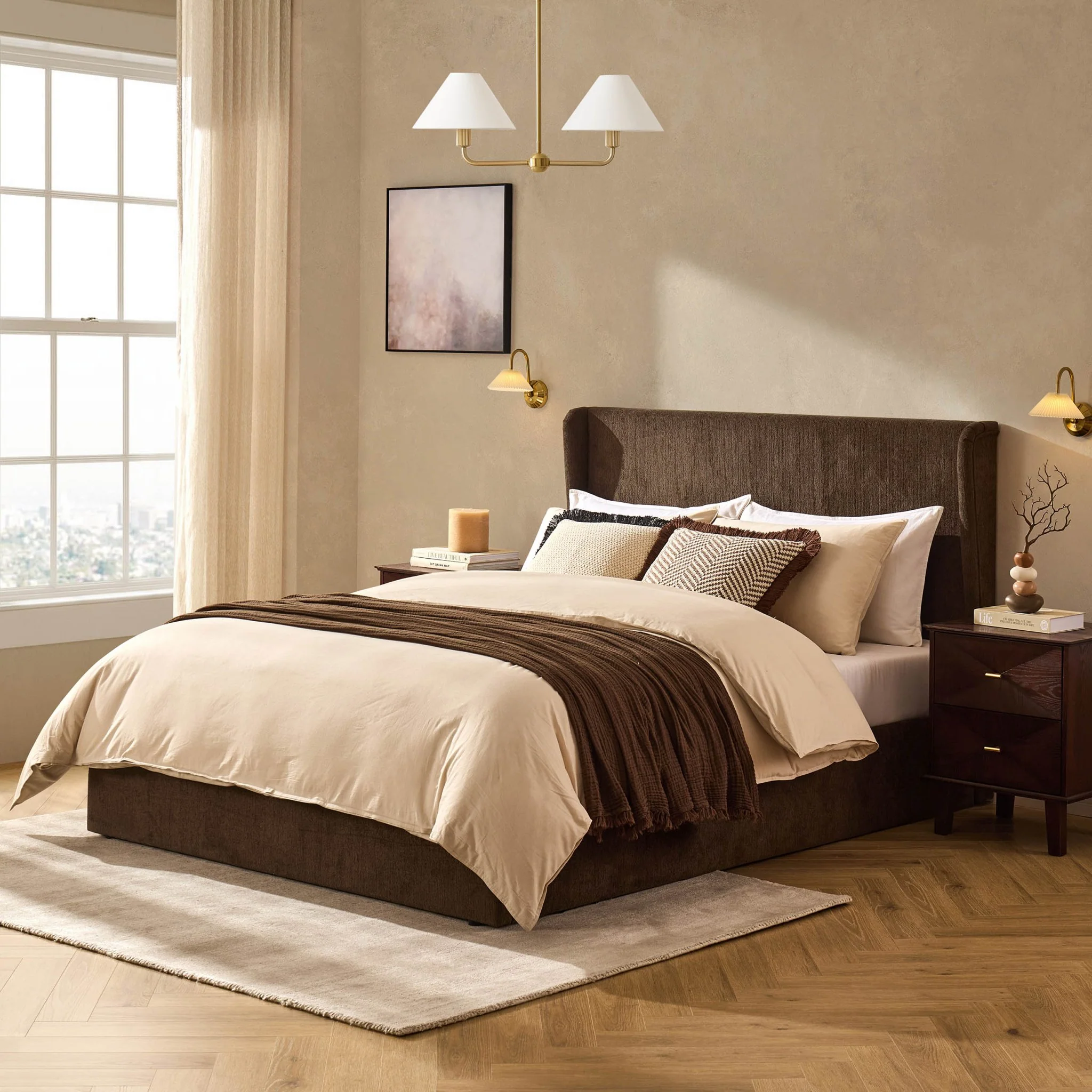 Berkeley Ottoman Storage Bed - Textured Cappuccino - Image 3