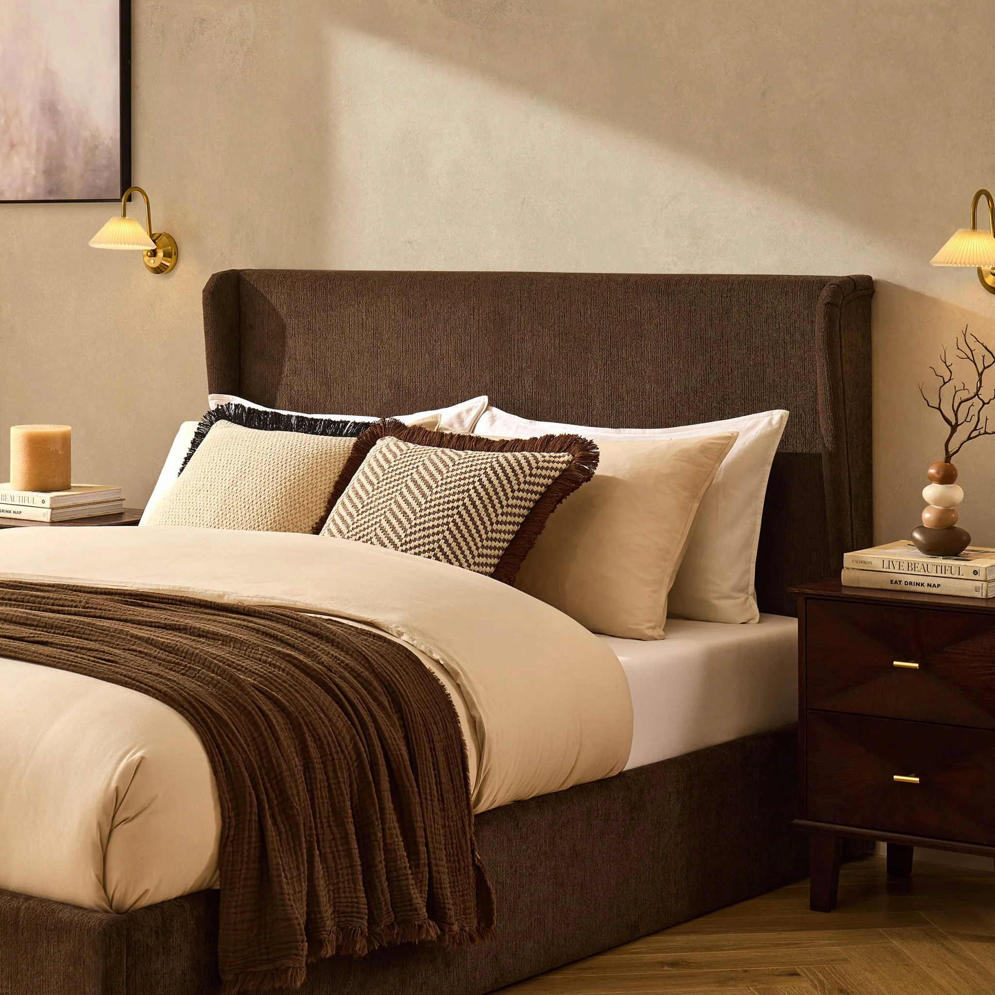 Berkeley Ottoman Storage Bed - Textured Cappuccino - Image 6