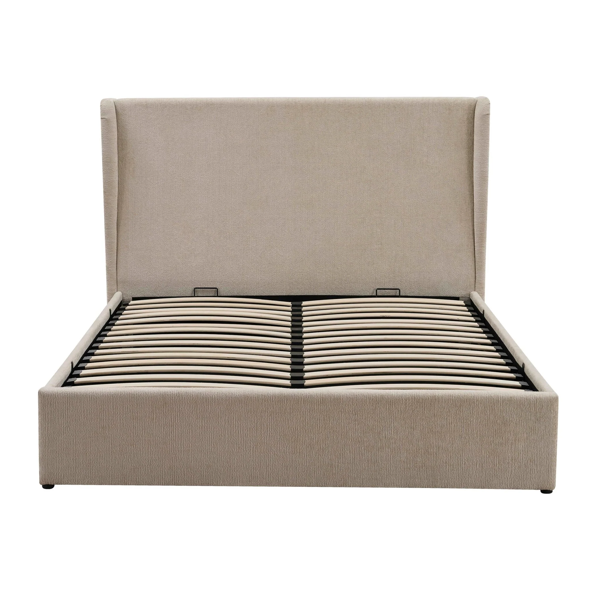 Berkeley Ottoman Storage Bed - Textured Oatmeal - Image 10
