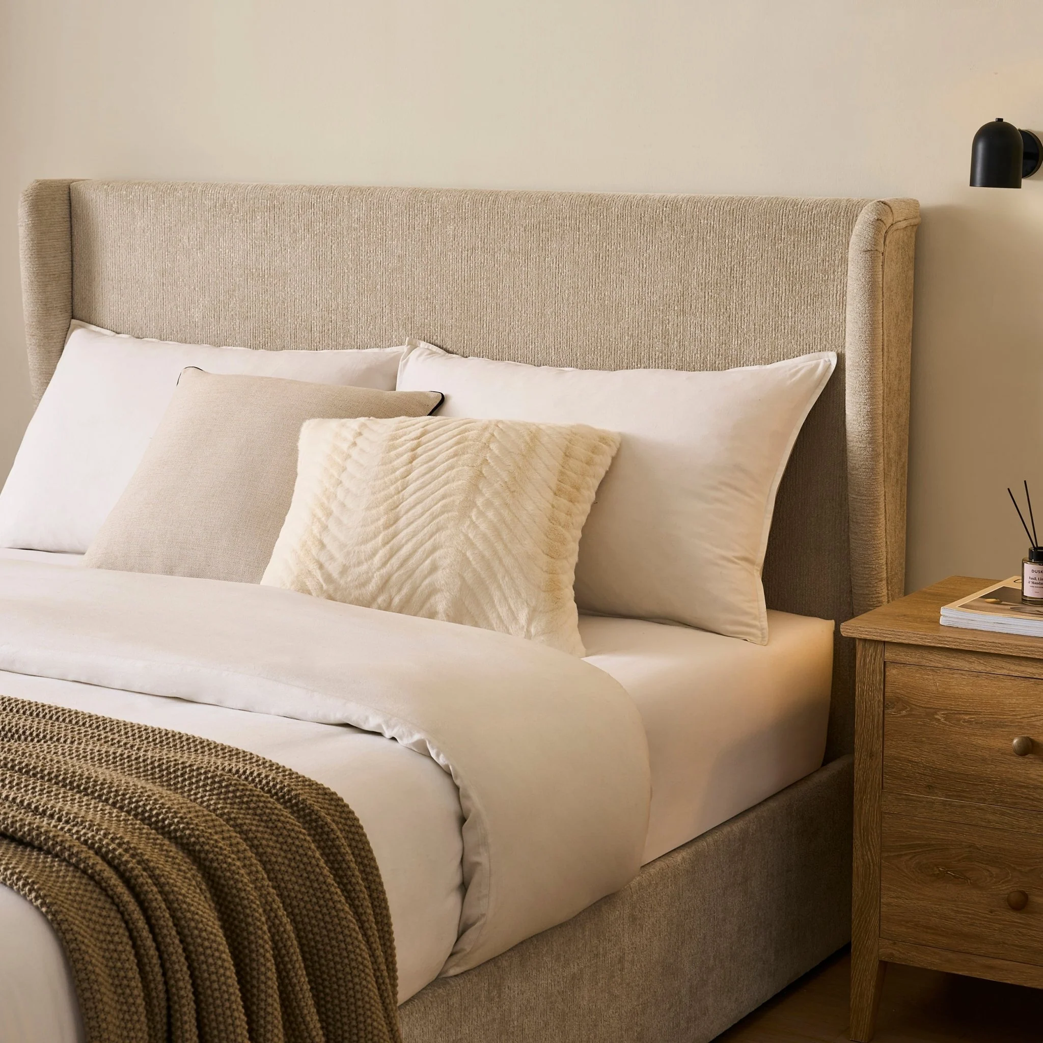 Berkeley Ottoman Storage Bed - Textured Oatmeal - Image 2