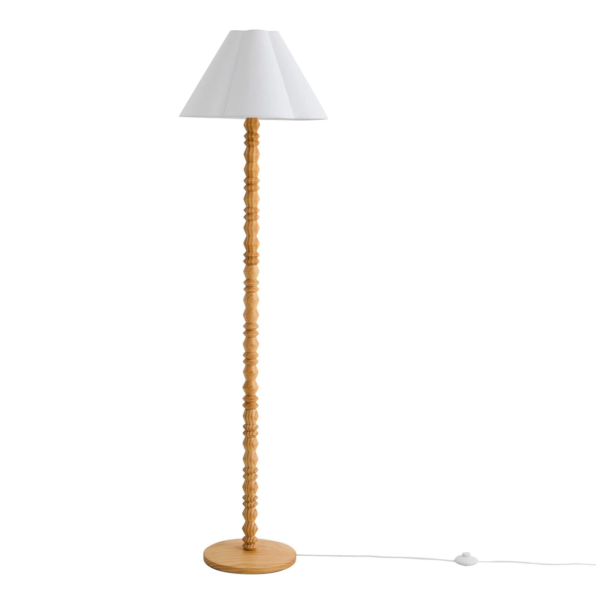 Betsy Pine Wood Floor Lamp - Natural - Image 3