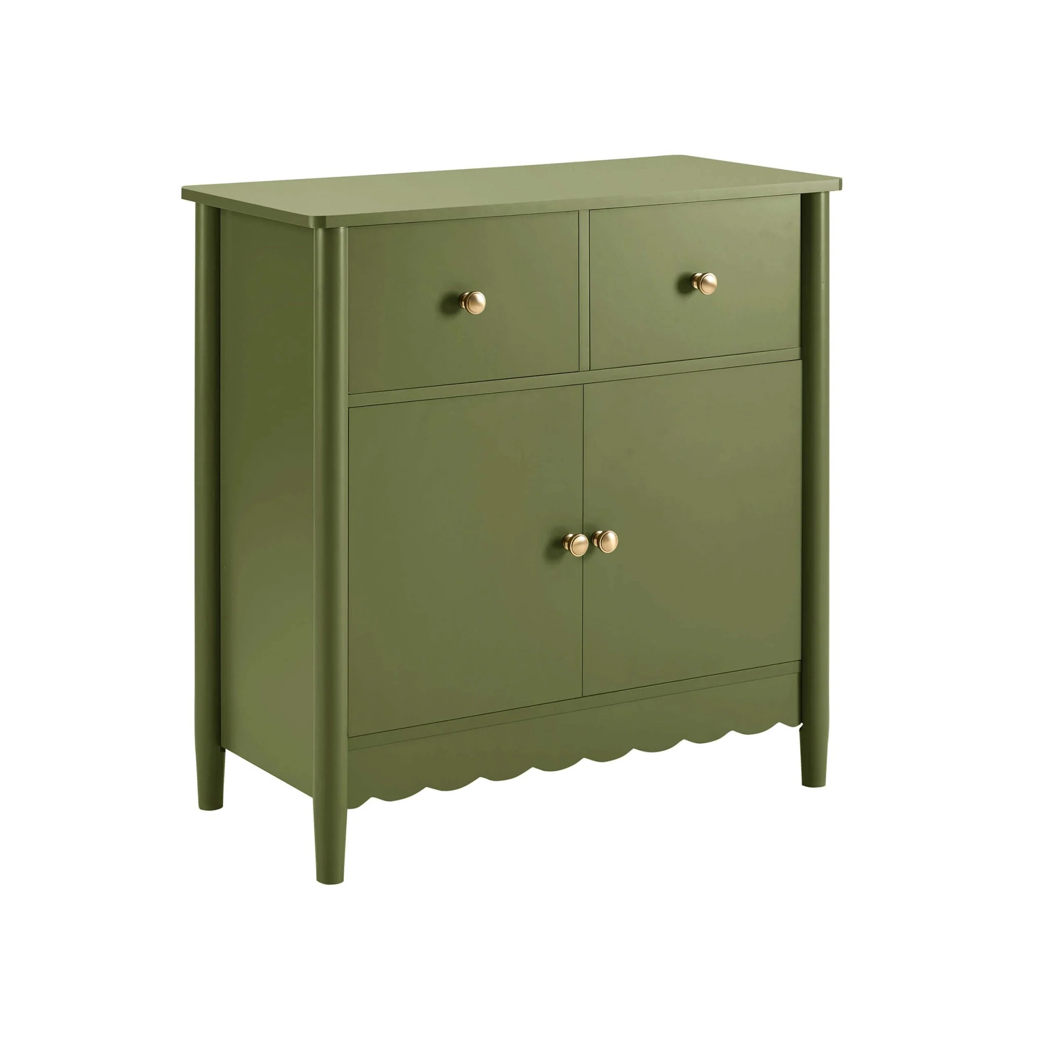 Betty 2 Door Sideboard with Drawers - Olive - Image 4