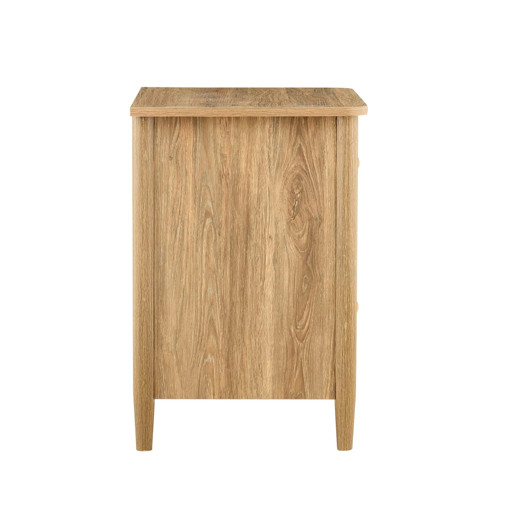 Betty 2 Drawer Bedside Table - Light Wood - Image 14