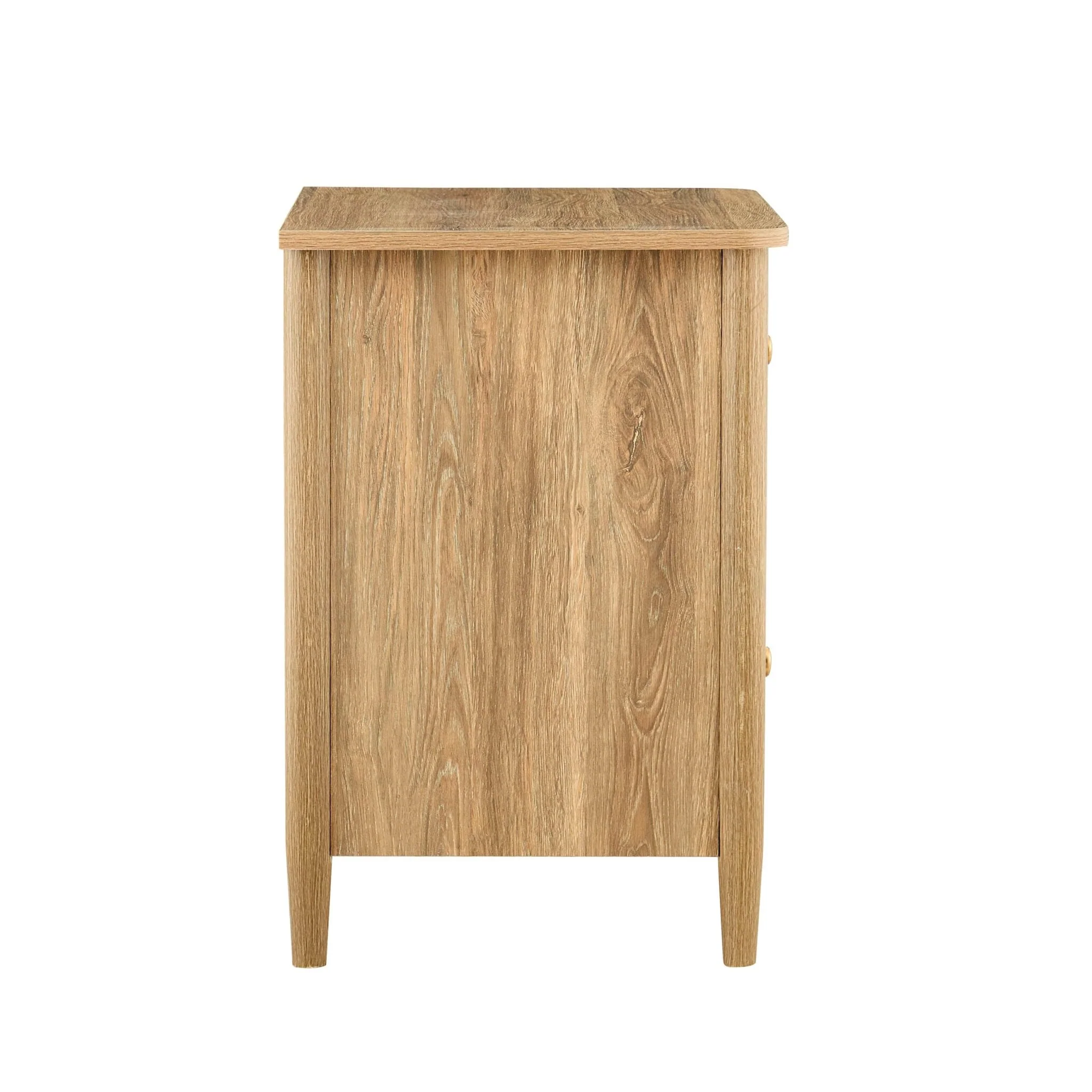 Betty 2 Drawer Bedside Table - Light Wood - Image 8