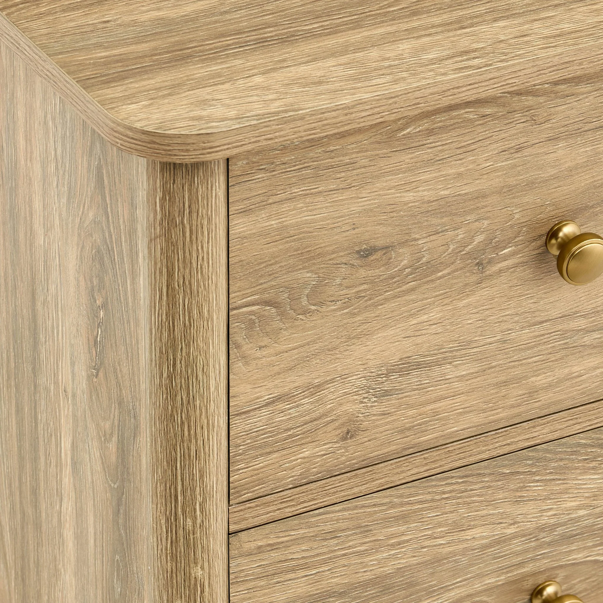 Betty 2 Drawer Bedside Table - Light Wood - Image 9
