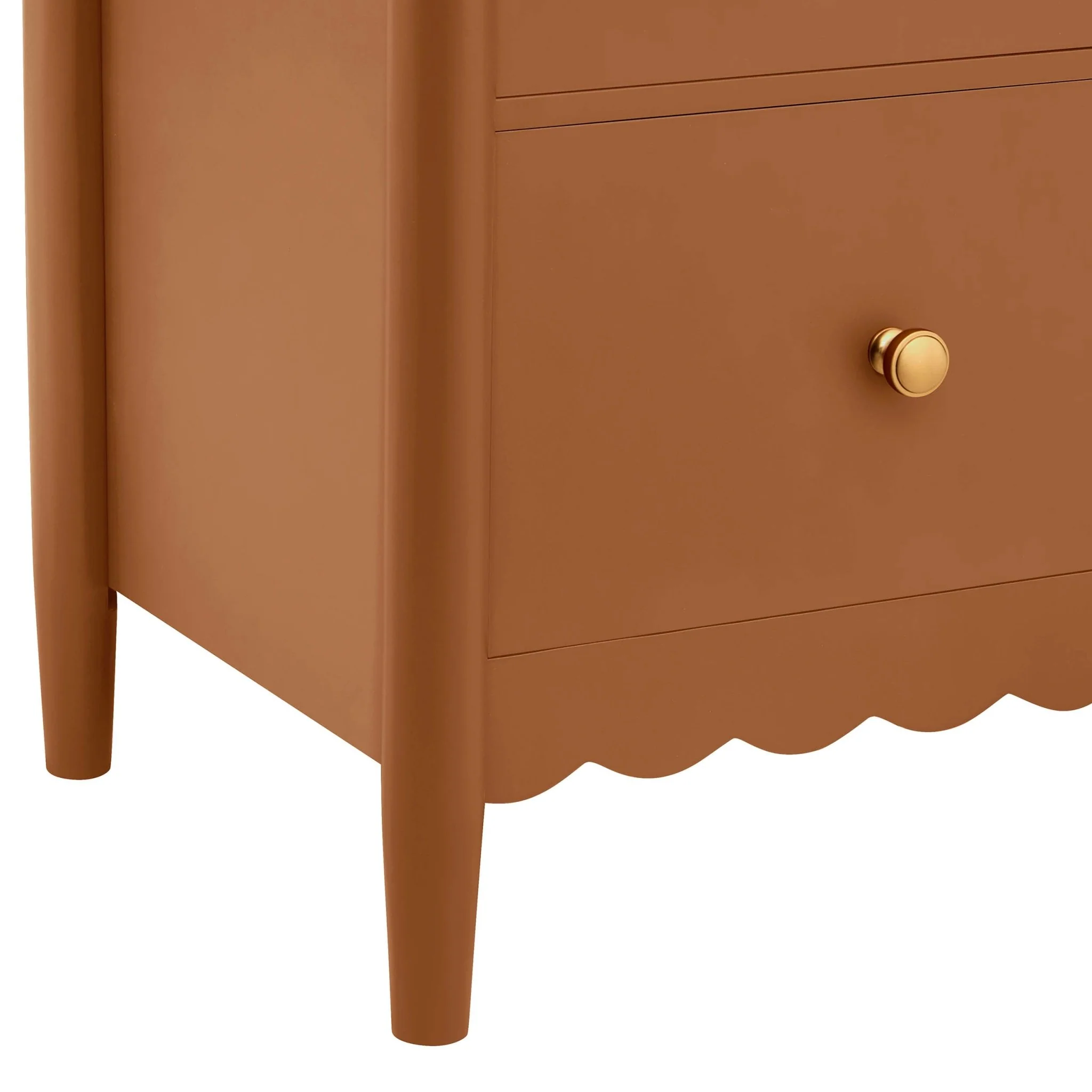 Betty 2 Drawer Bedside Table - Orange - Image 10