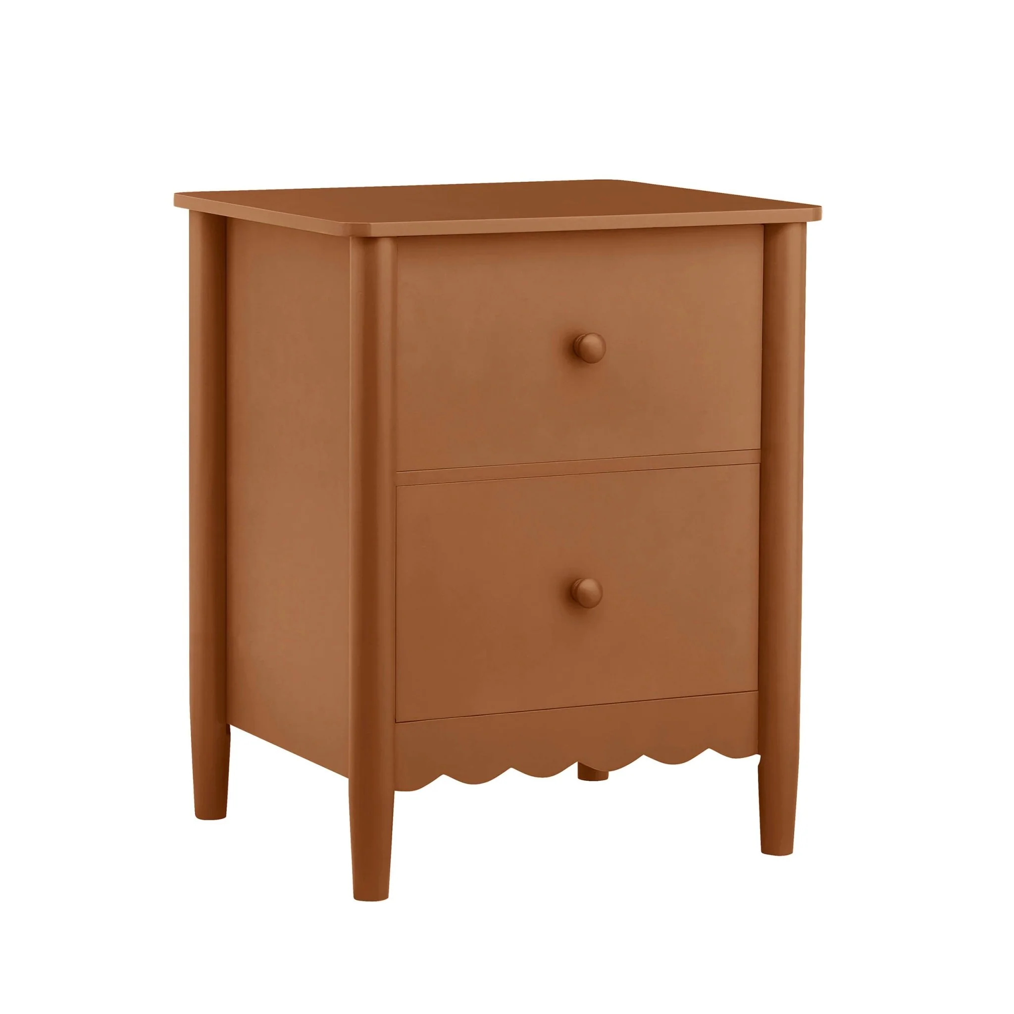 Betty 2 Drawer Bedside Table - Orange - Image 12