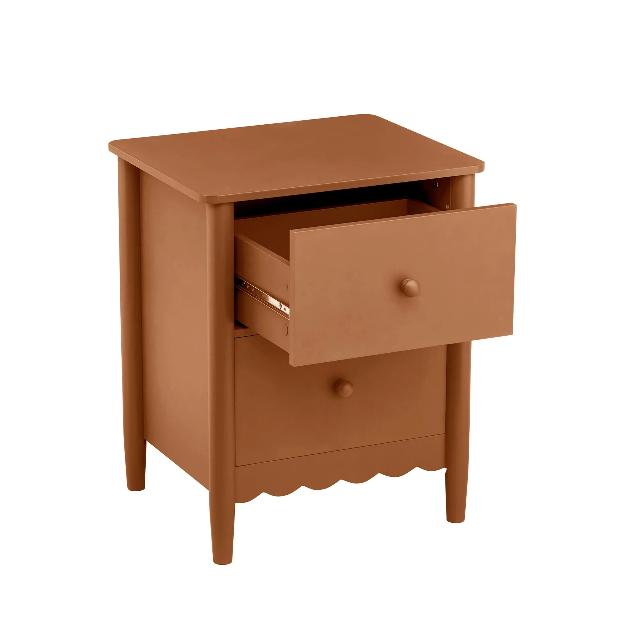 Betty 2 Drawer Bedside Table - Orange - Image 13