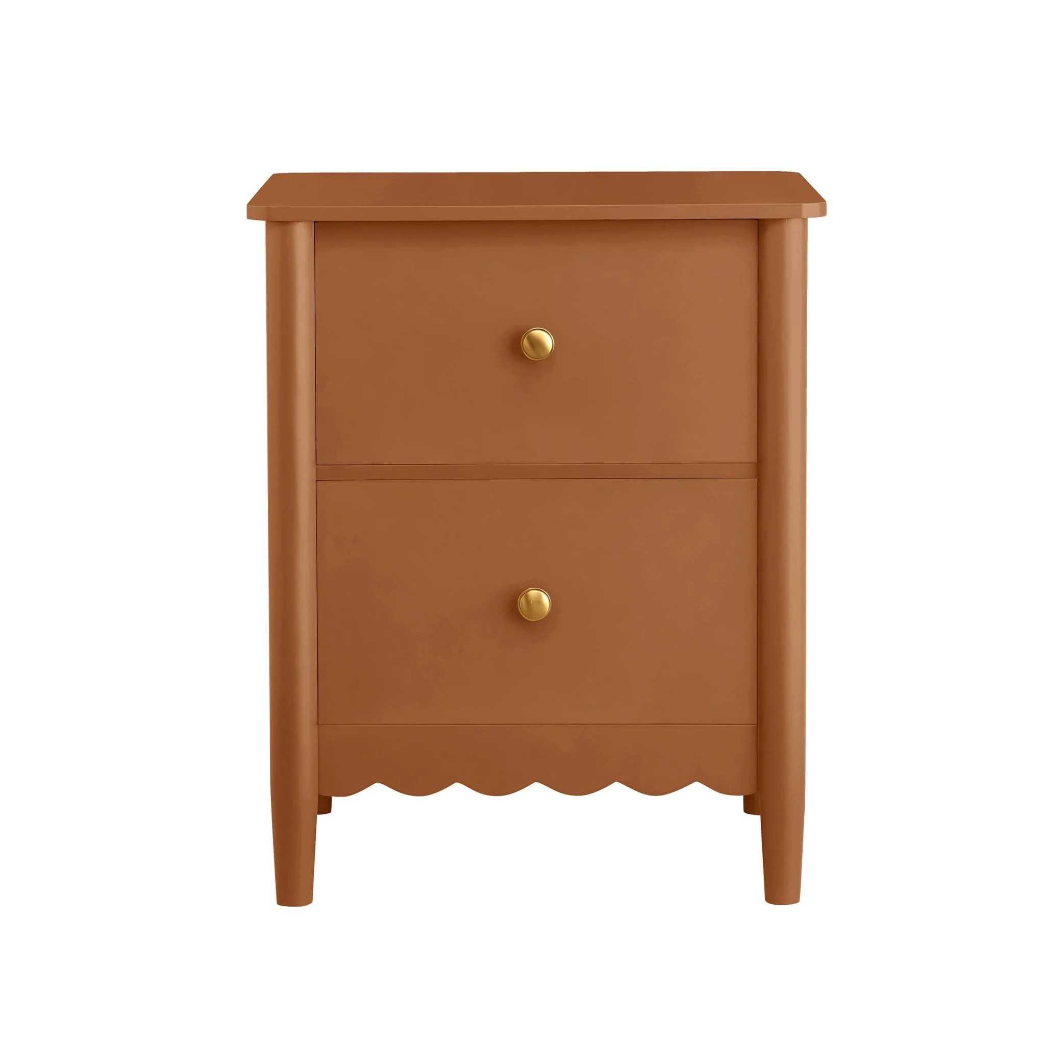 Betty 2 Drawer Bedside Table - Orange - Image 5