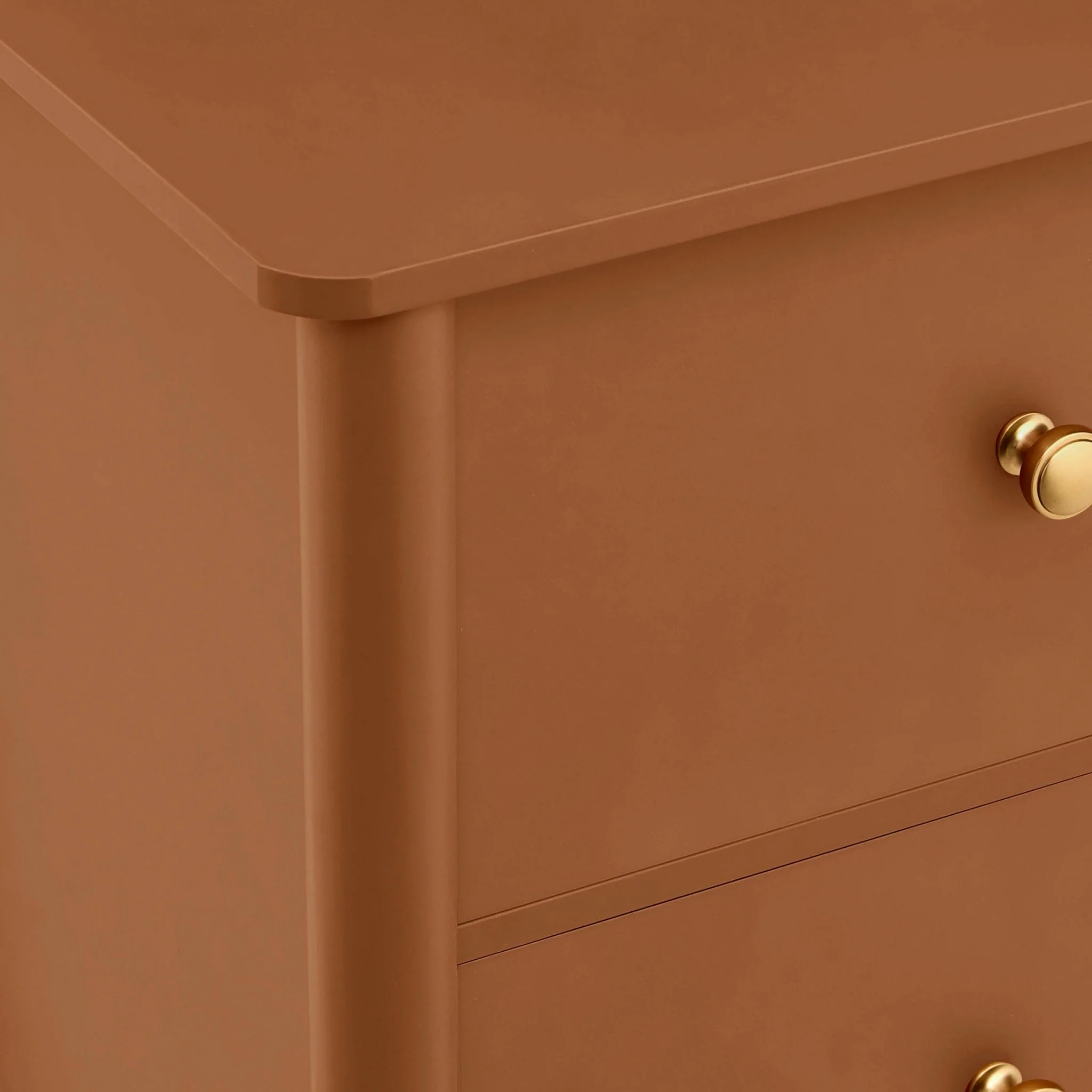 Betty 2 Drawer Bedside Table - Orange - Image 9
