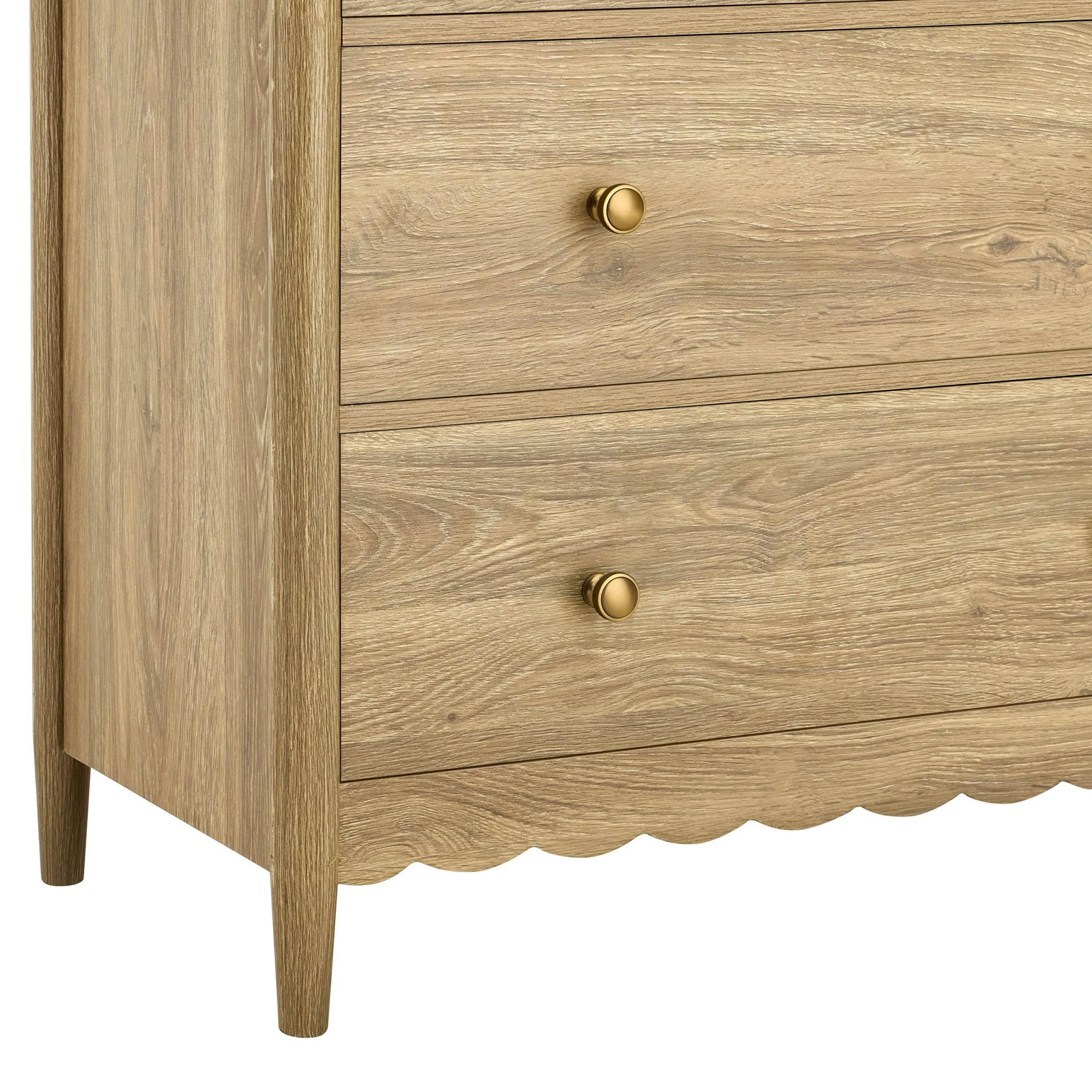 Betty 5 Drawer Chest - Light Wood - Image 10