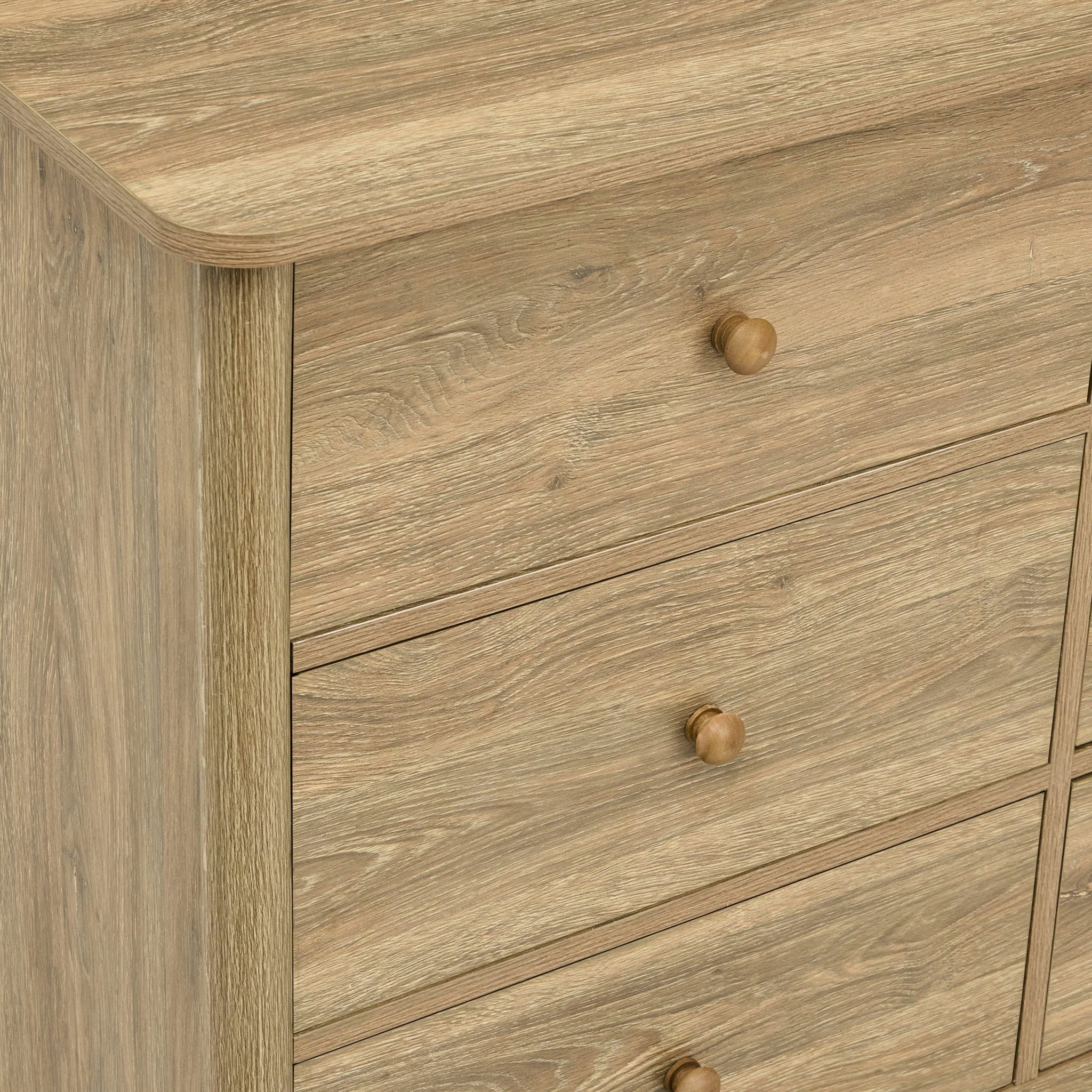 Betty 6 Drawer Chest - Light Wood - Image 15
