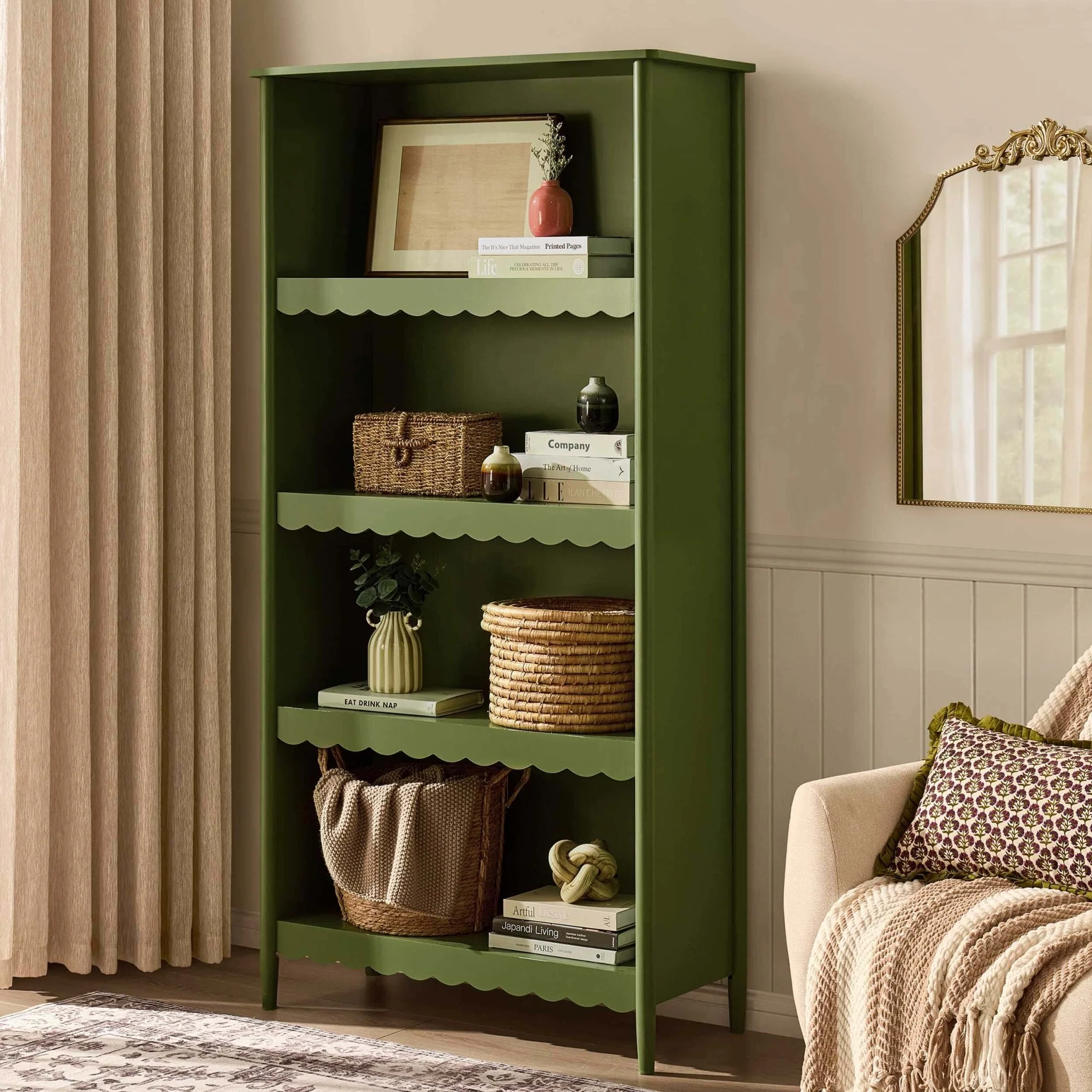 Betty Bookshelf - Olive - Image 2