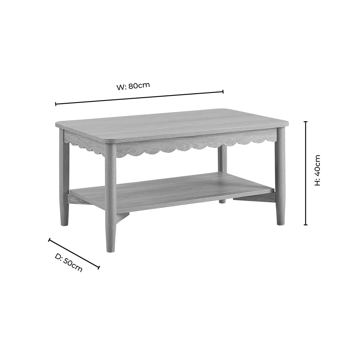 Betty Coffee Table - Light Wood - Image 7