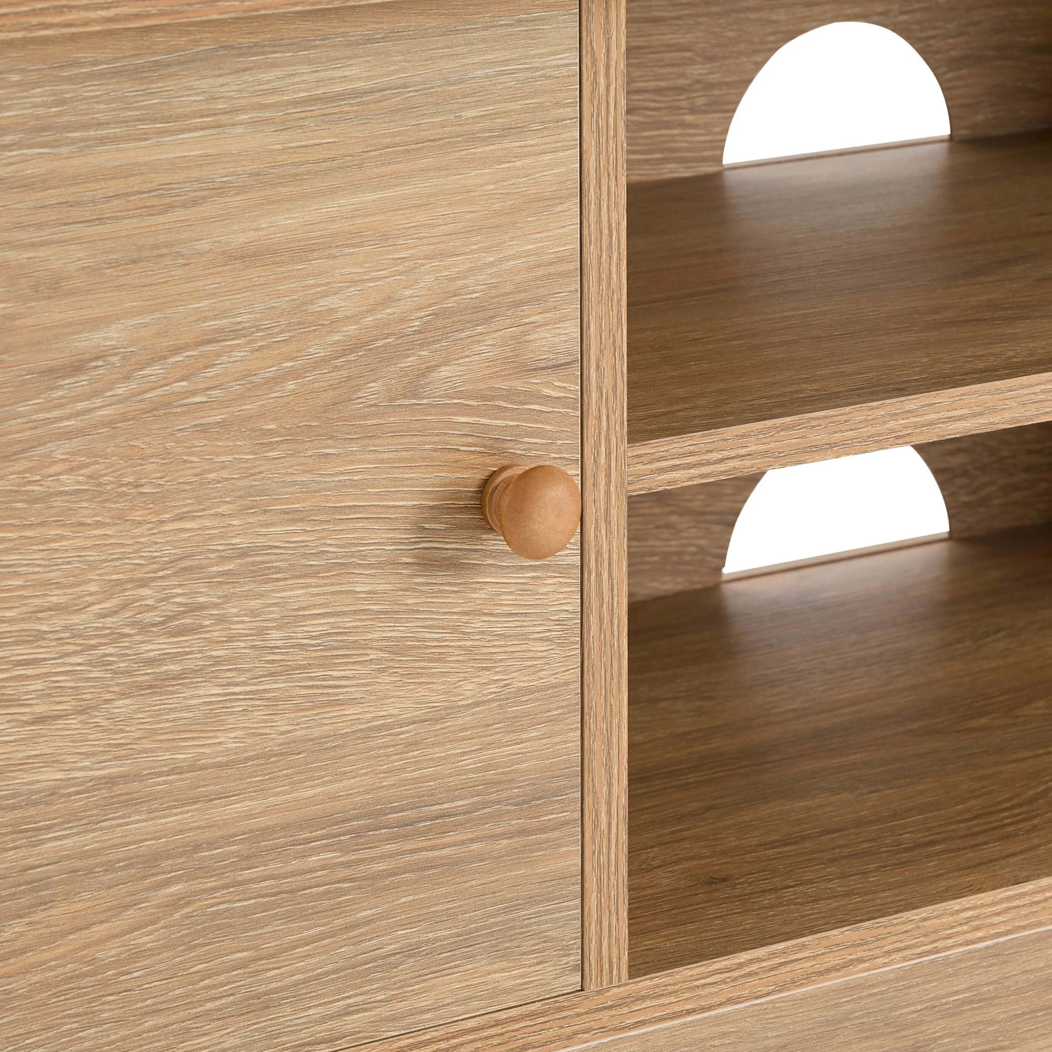 Betty Tv Unit for TVs up to 60" - Light Wood - Image 13