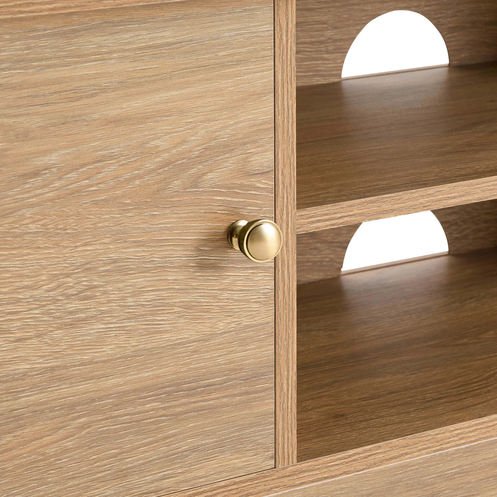 Betty Tv Unit for TVs up to 60" - Light Wood - Image 6