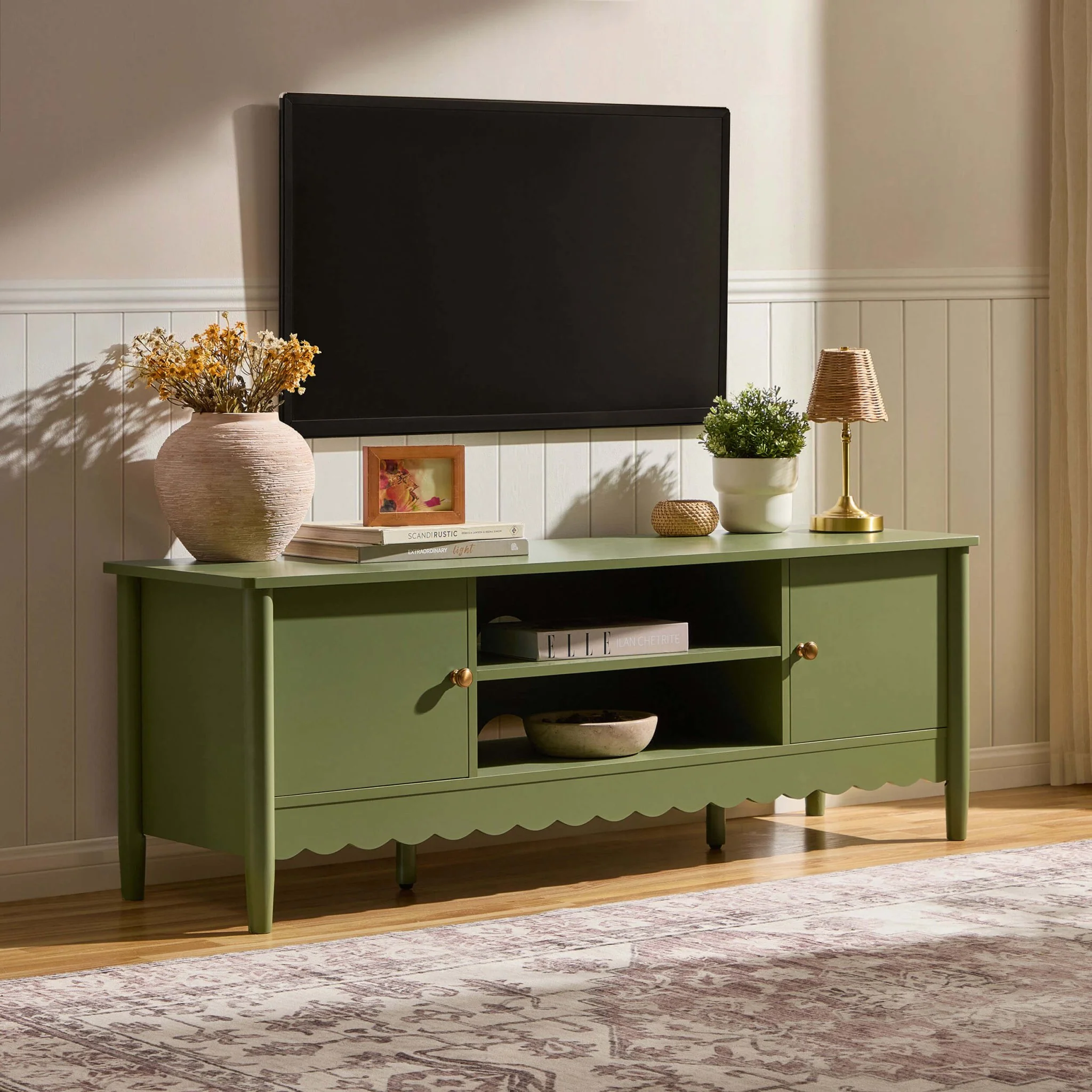 Betty Tv Unit for TVs up to 60" - Olive - Image 2