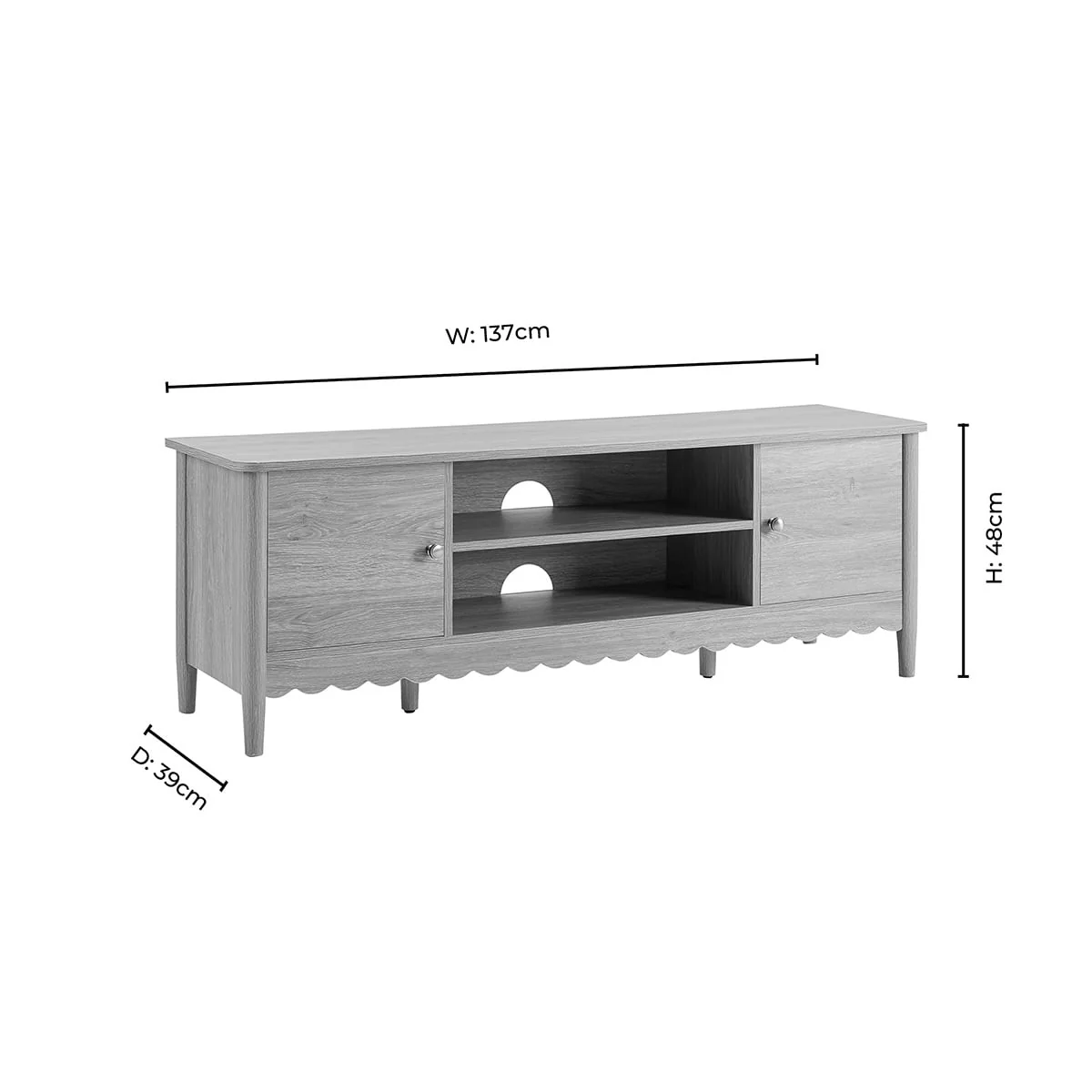 Betty Tv Unit for TVs up to 60" - Olive - Image 15