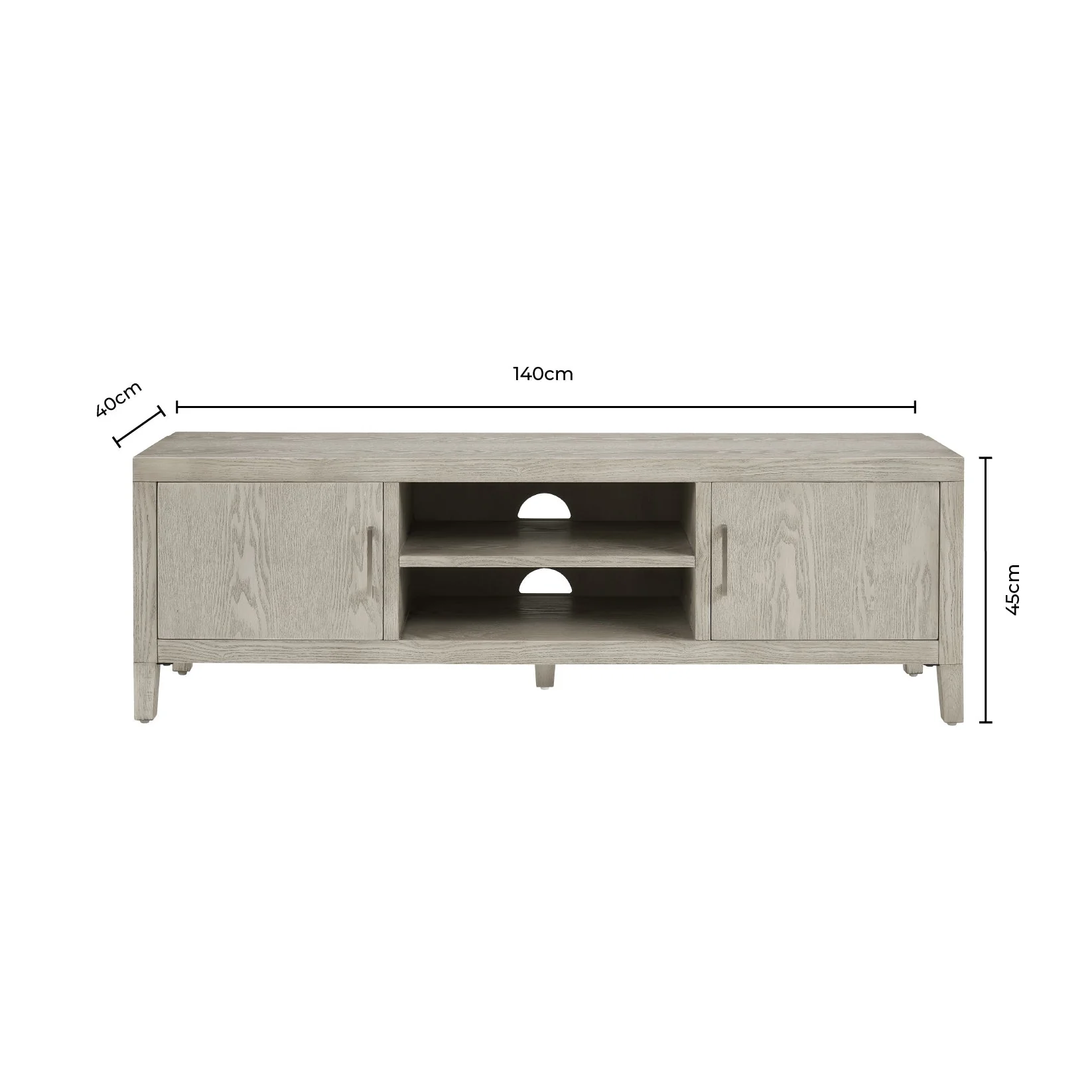Blair 140cm TV Unit - Ash - Image 10
