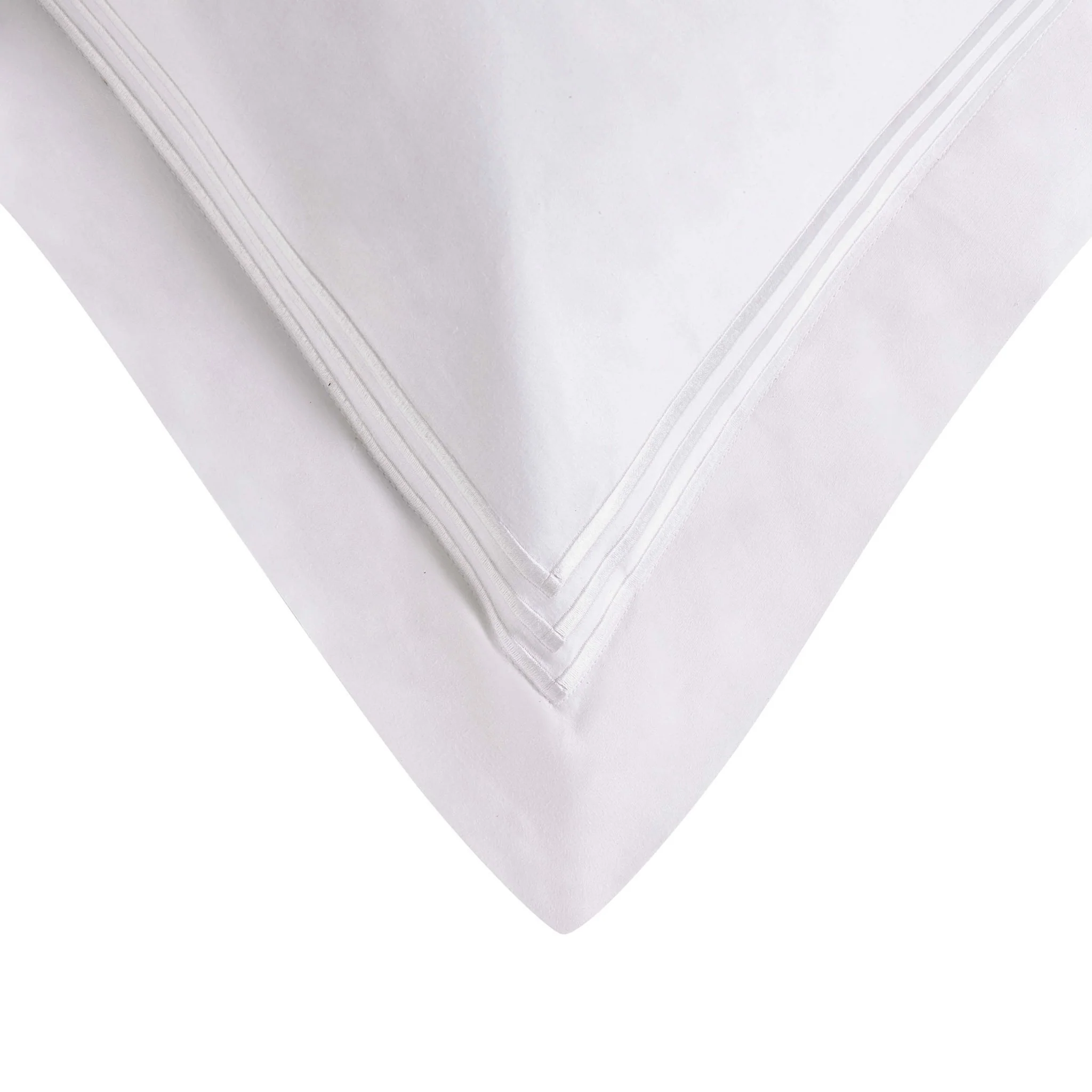 Bloomsbury 1000 Thread Count Pair of Oxford Square Pillowcases - White - Image 5