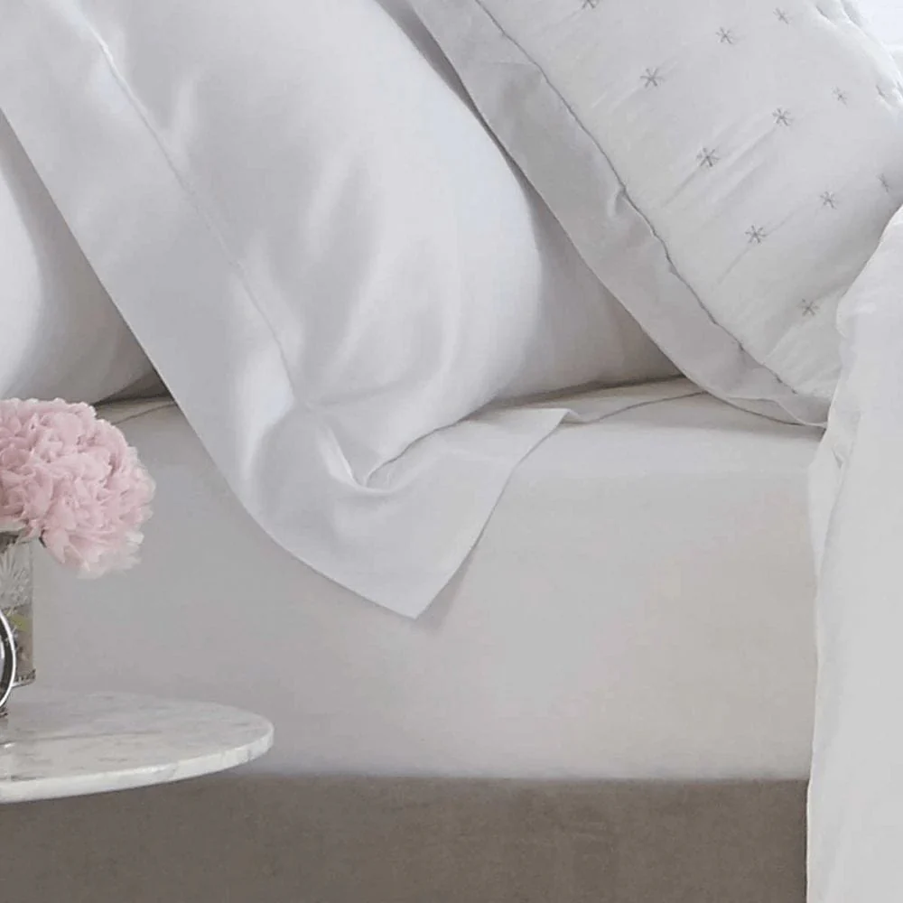 Bloomsbury 1000 Thread Count Fitted Sheet - White - Image 2