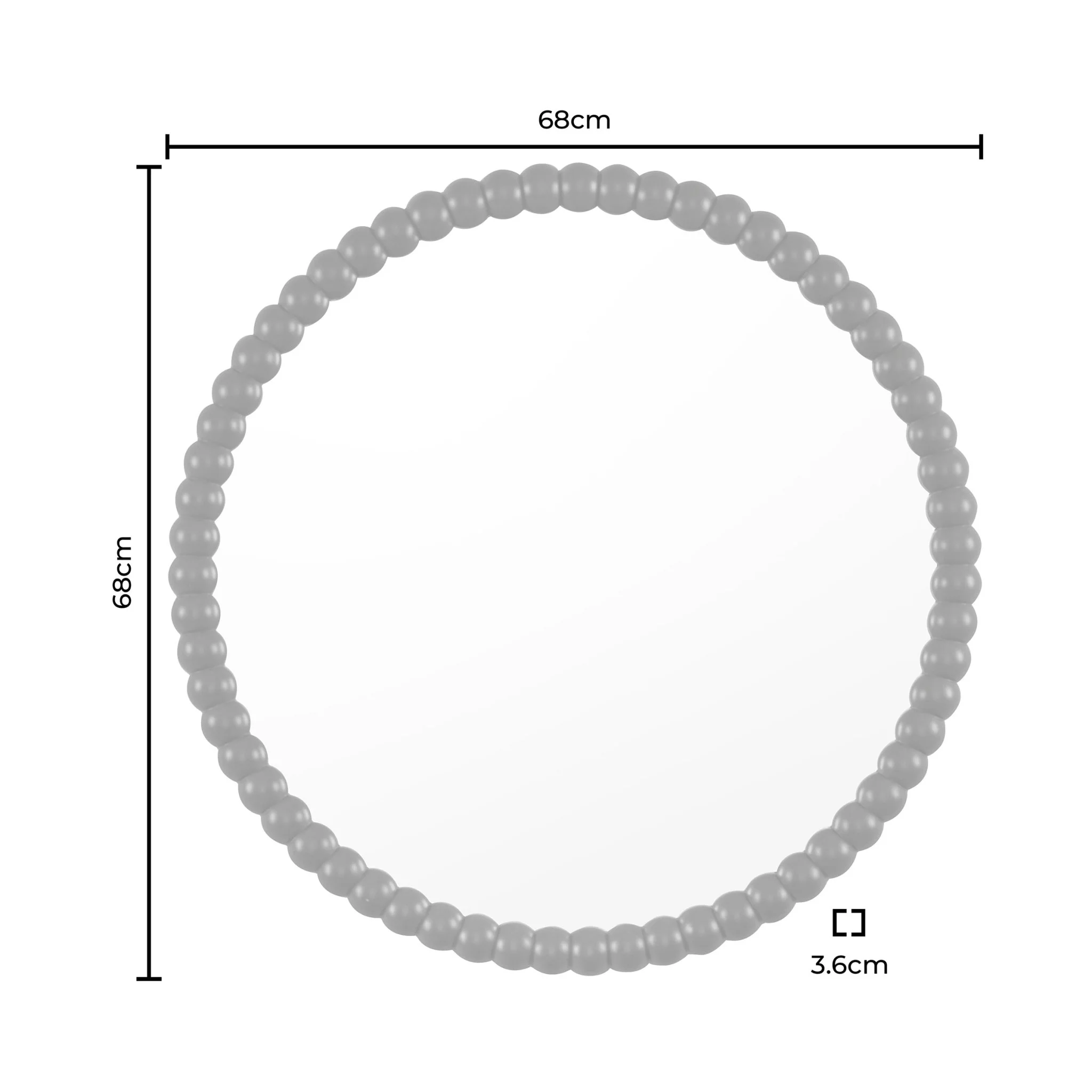 Bobbin Round Wall Mirror - Vetiver - Image 5