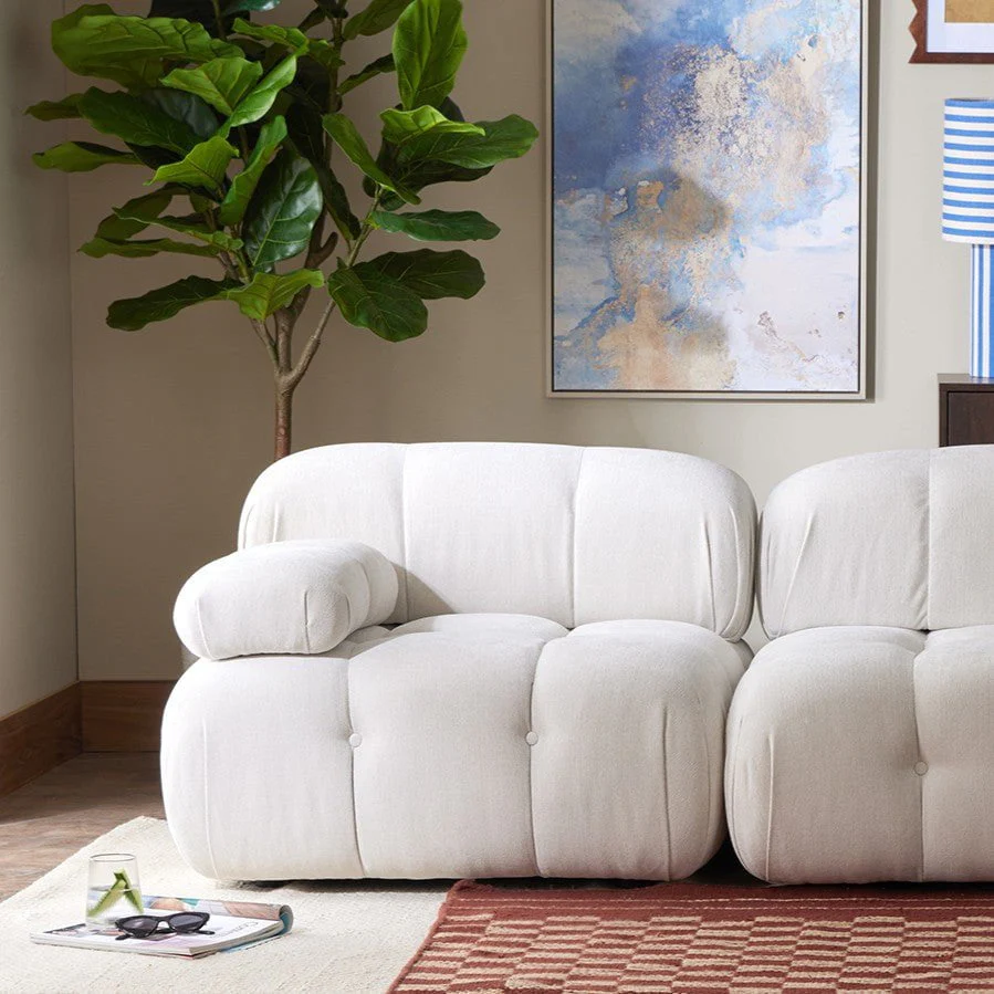 Bondi 2 Seater Sofa - Ivory - Image 2