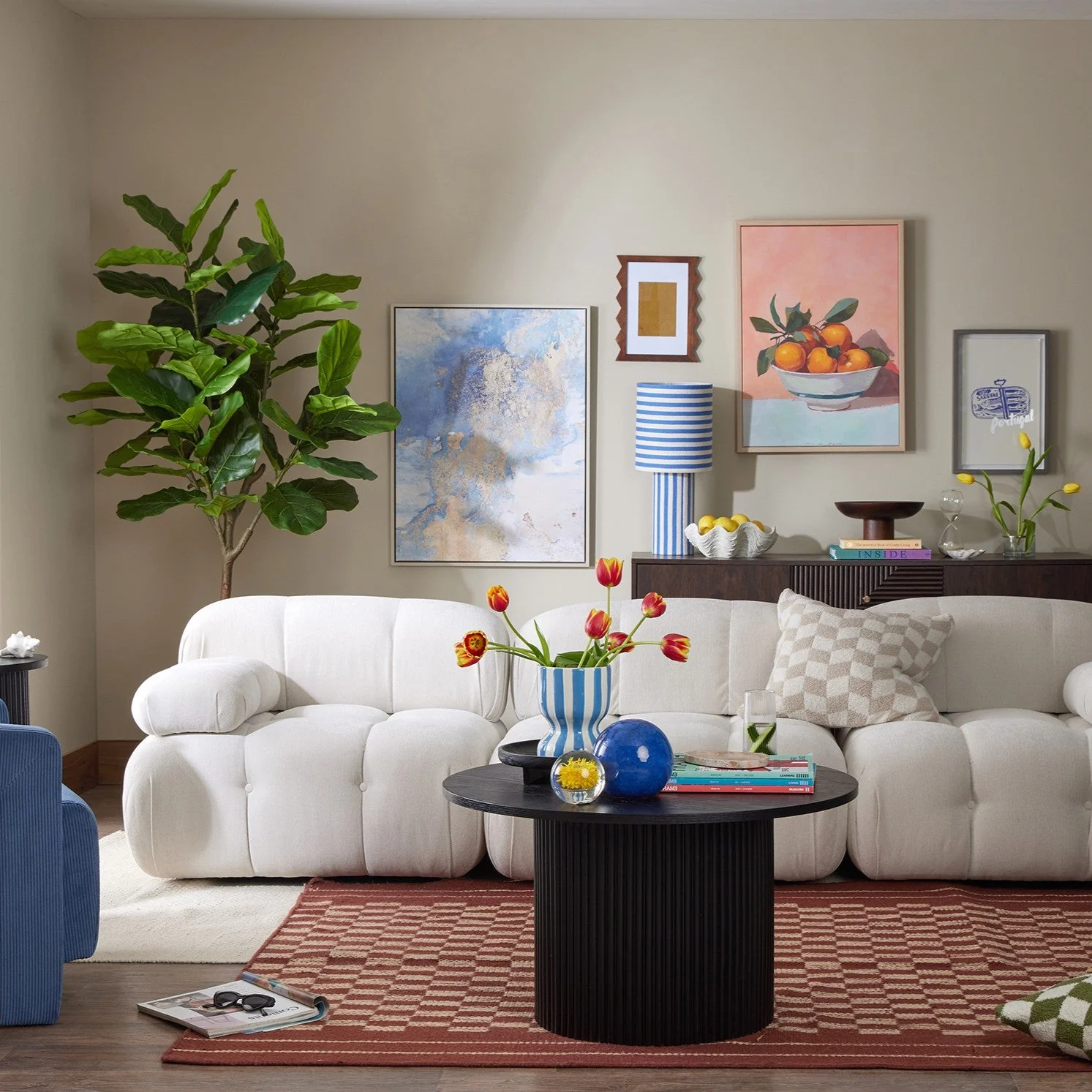 Bondi 2 Seater Sofa - Ivory - Image 3