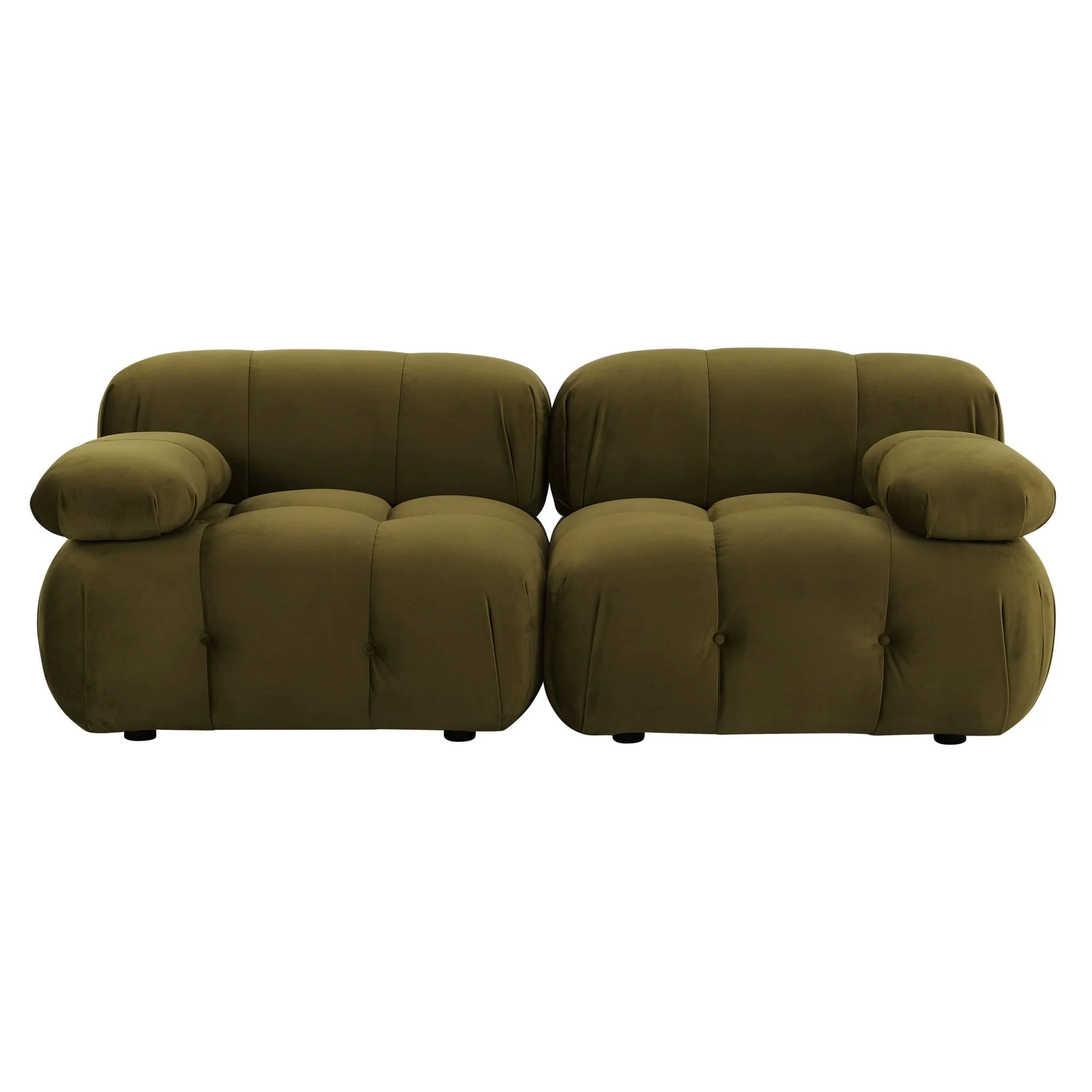Bondi 2 Seater Sofa - Rich Green - Image 3