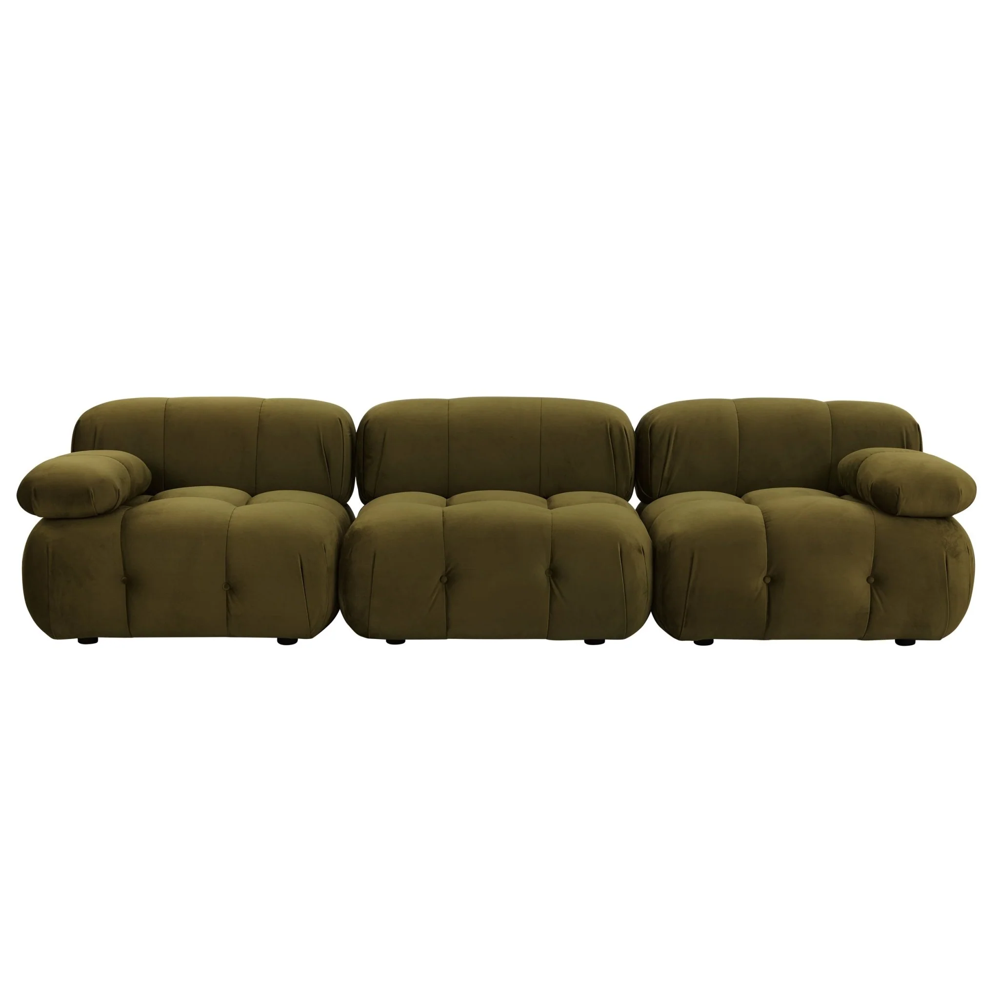 Bondi 3 Seater Sofa - Rich Green - Image 3