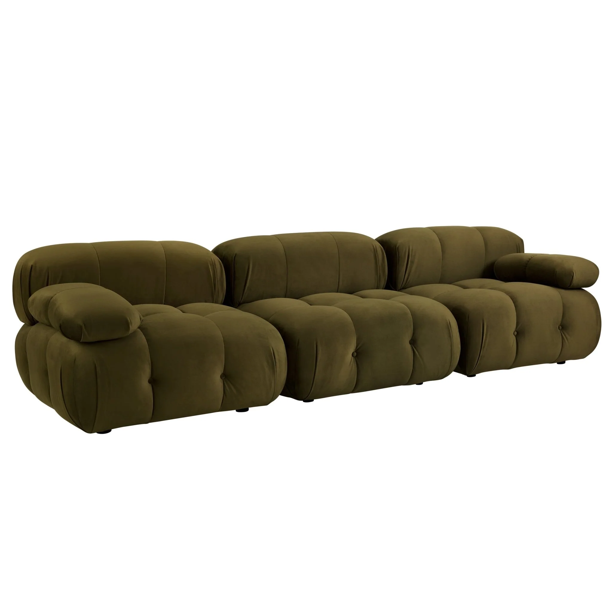 Bondi 3 Seater Sofa - Rich Green - Image 4