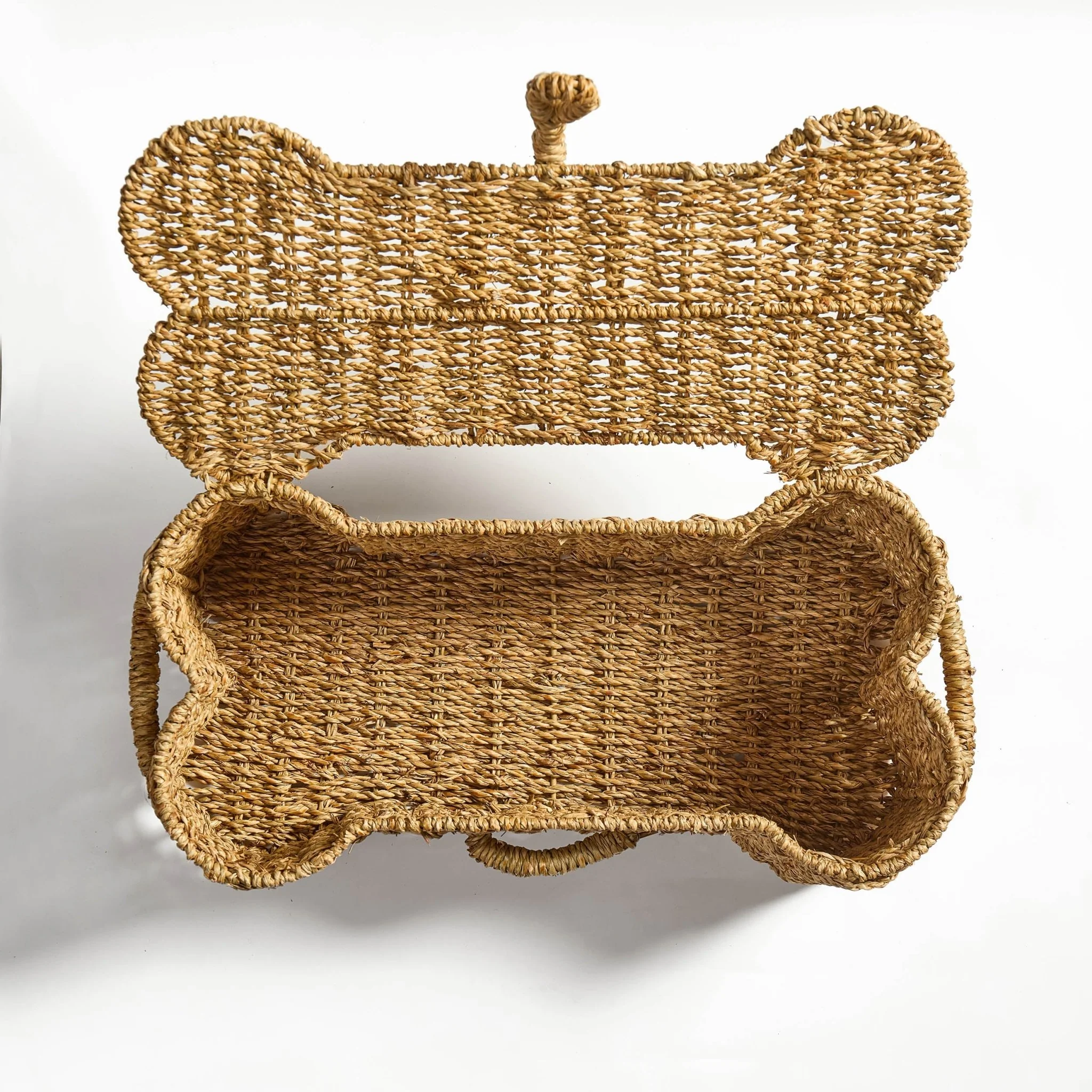 Bone Seagrass Storage Basket - Natural - Image 5