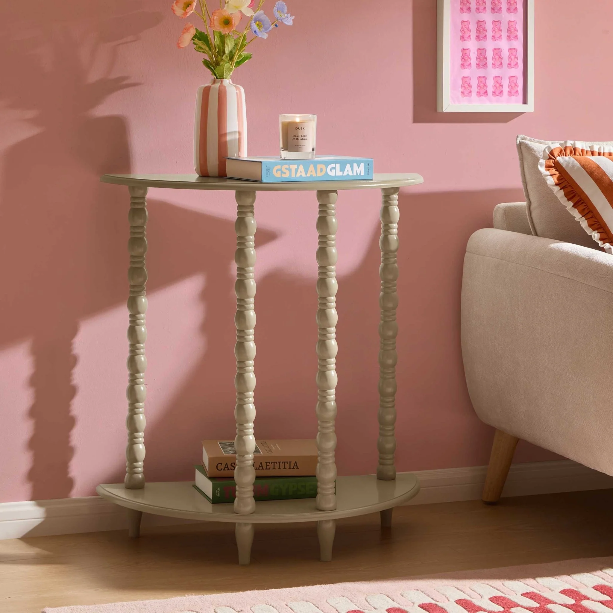 Bonnie Bobbin Console Table - Taupe - Image 2