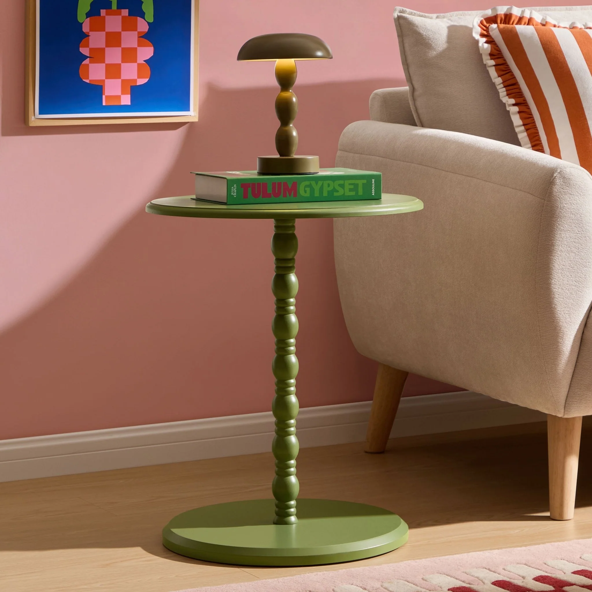Bonnie Bobbin Side Table - Olive