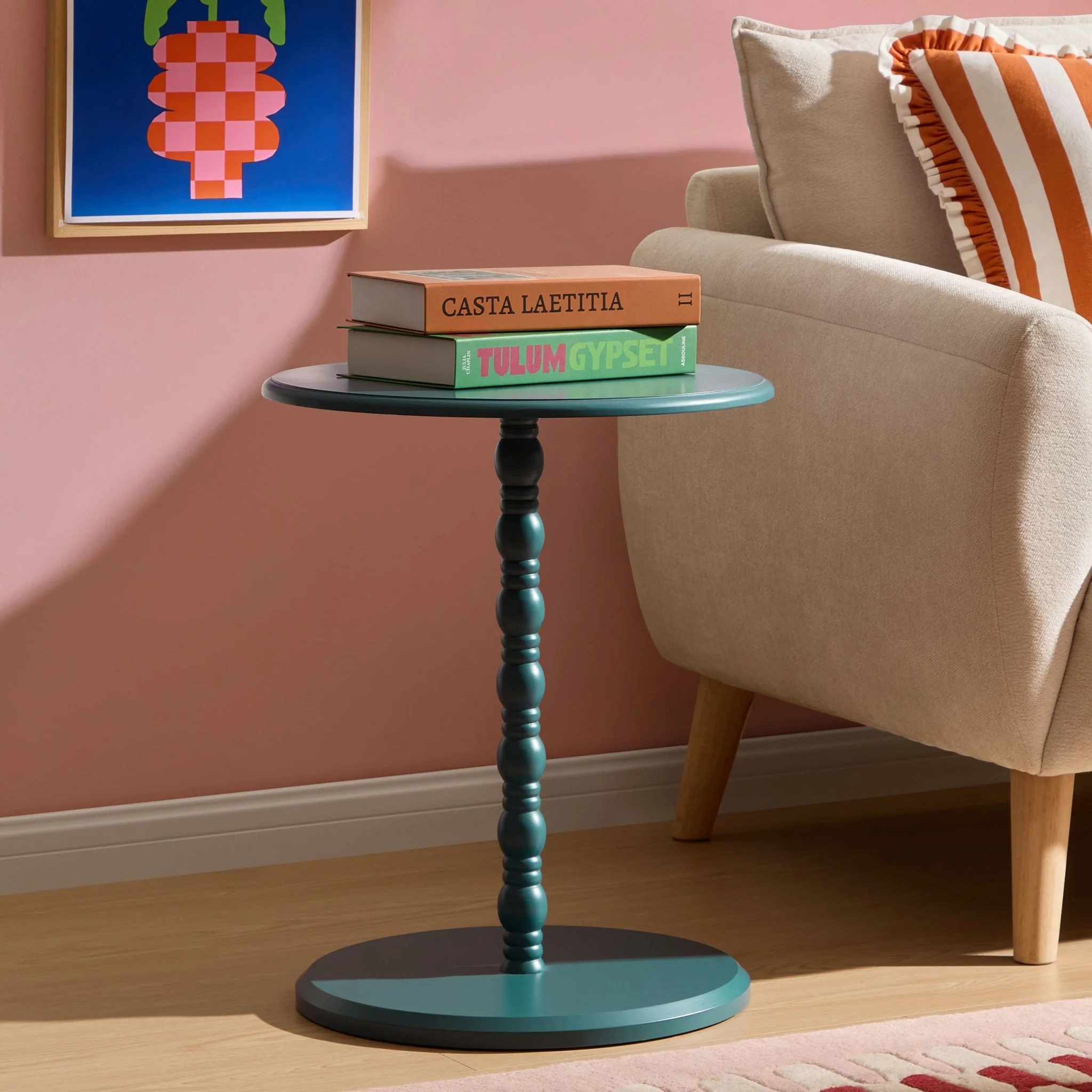 Bonnie Bobbin Side Table - Teal