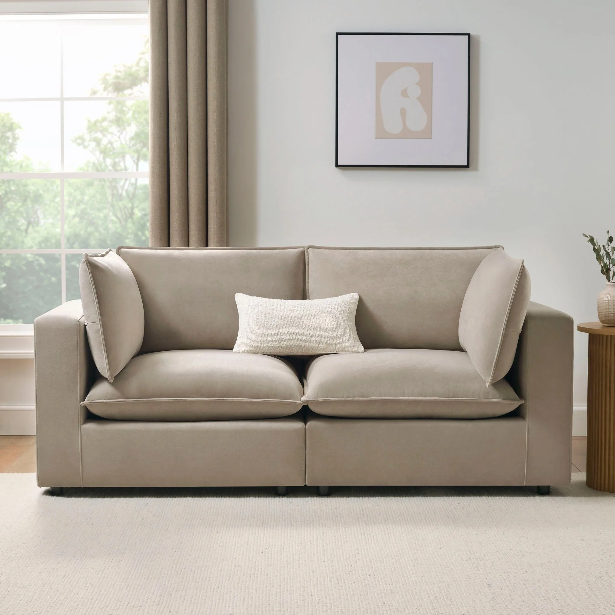 Boston 2 Seater Sofa - Stone