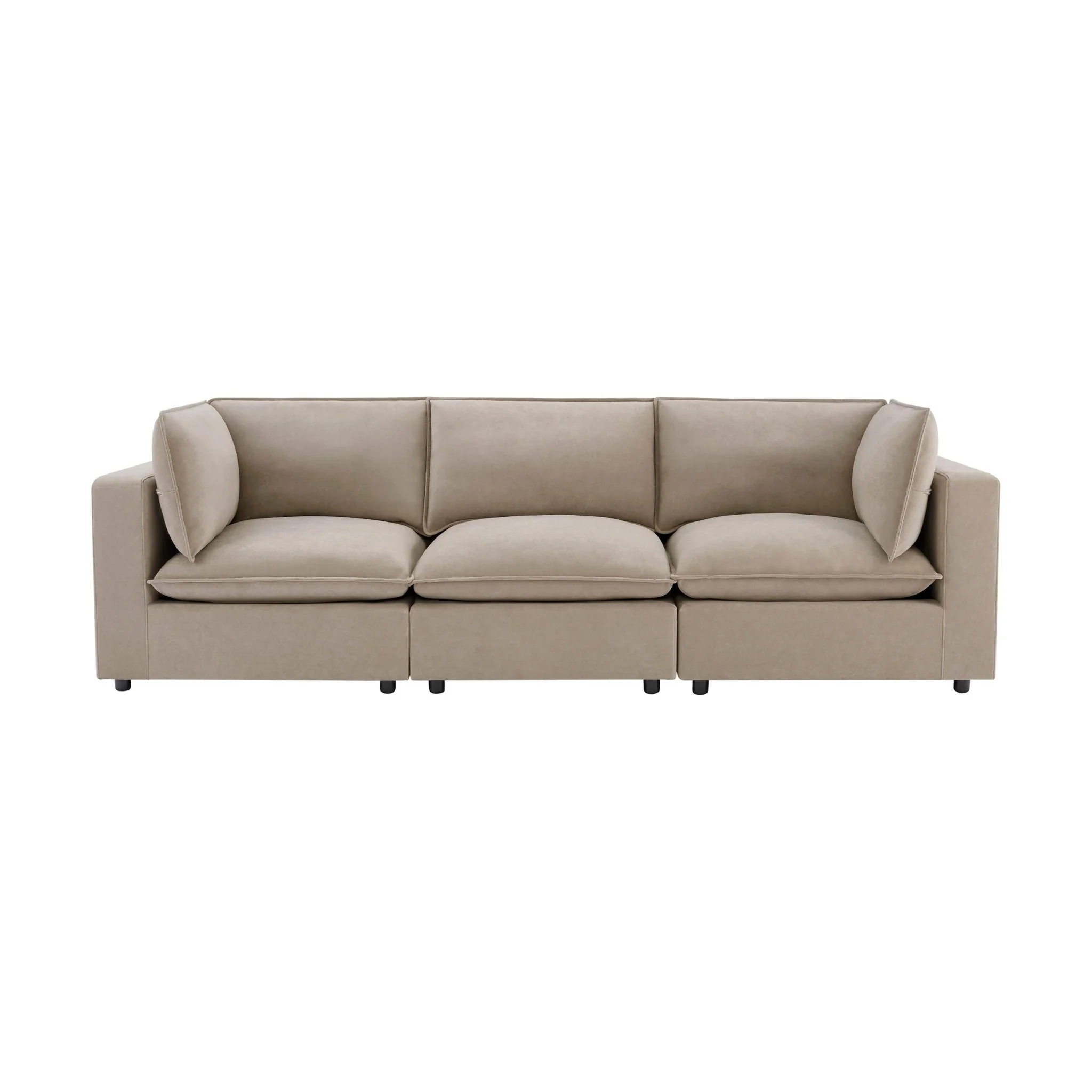 Boston 3 Seater Sofa - Stone - Image 2