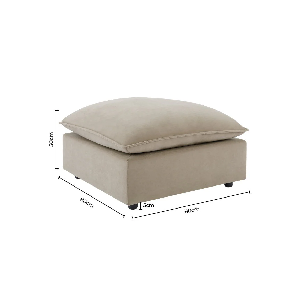 Boston Pouffe - Olive - Image 7