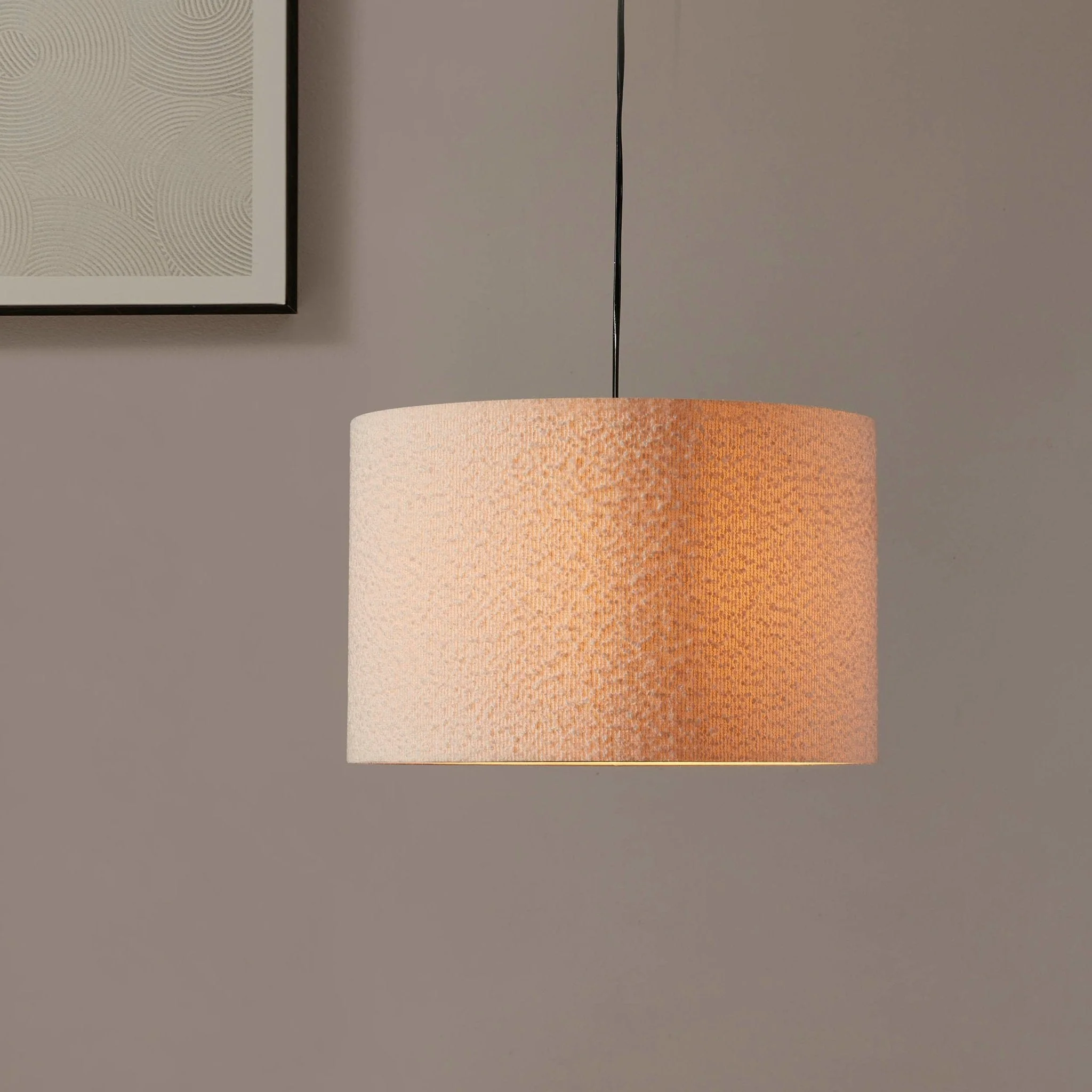 Boucle Ceiling Shade - Ecru - Image 2