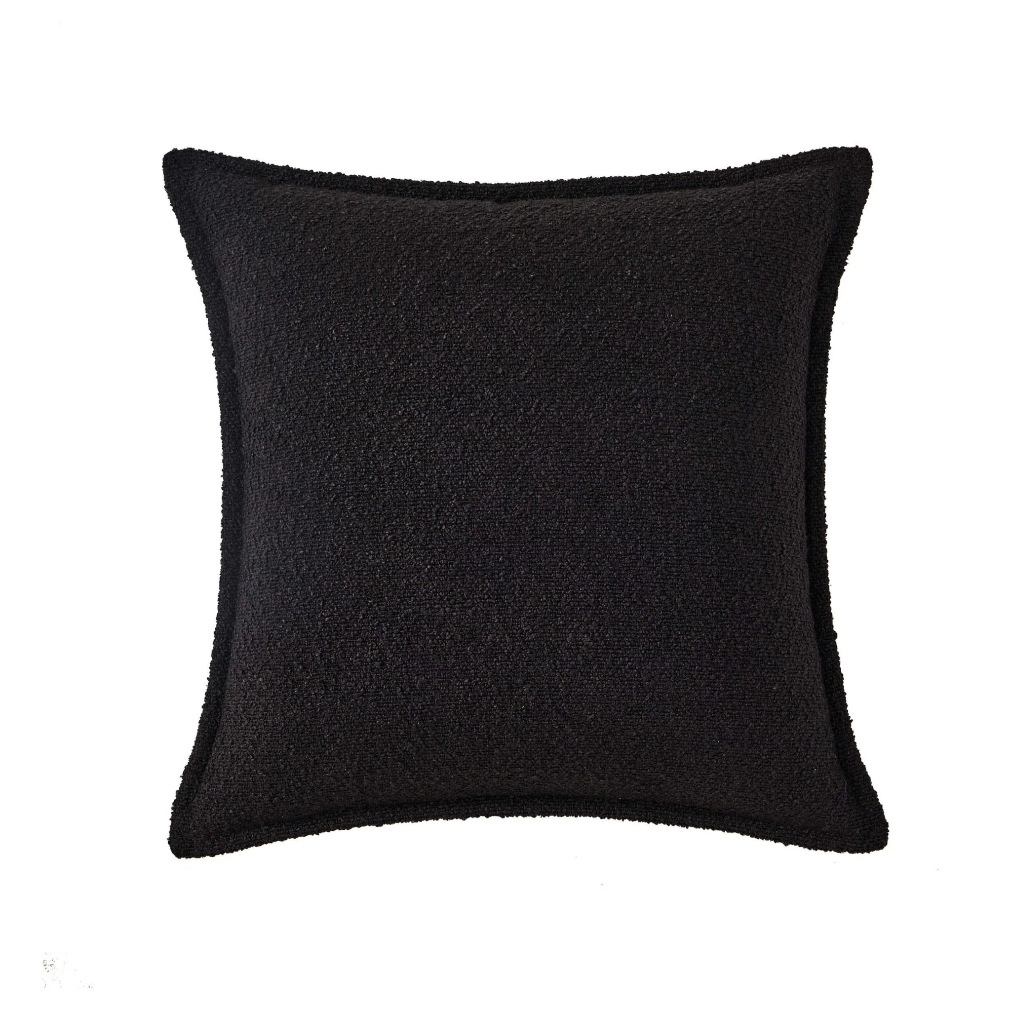 Boucle Cushion Cover - Black - Image 4