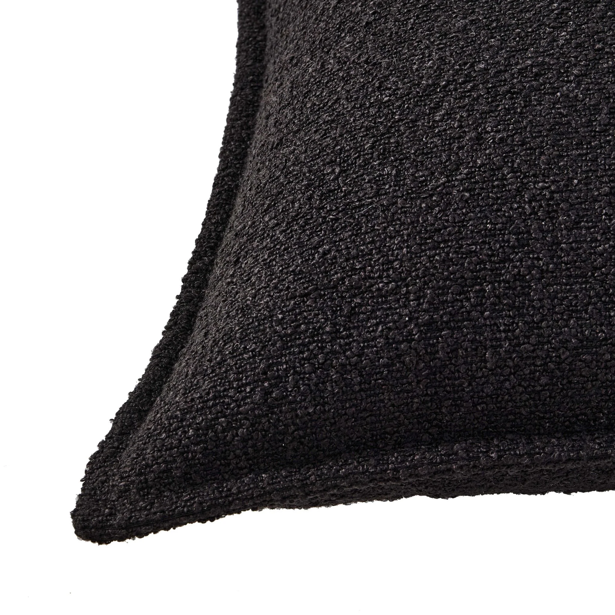 Boucle Cushion Cover - Black - Image 6